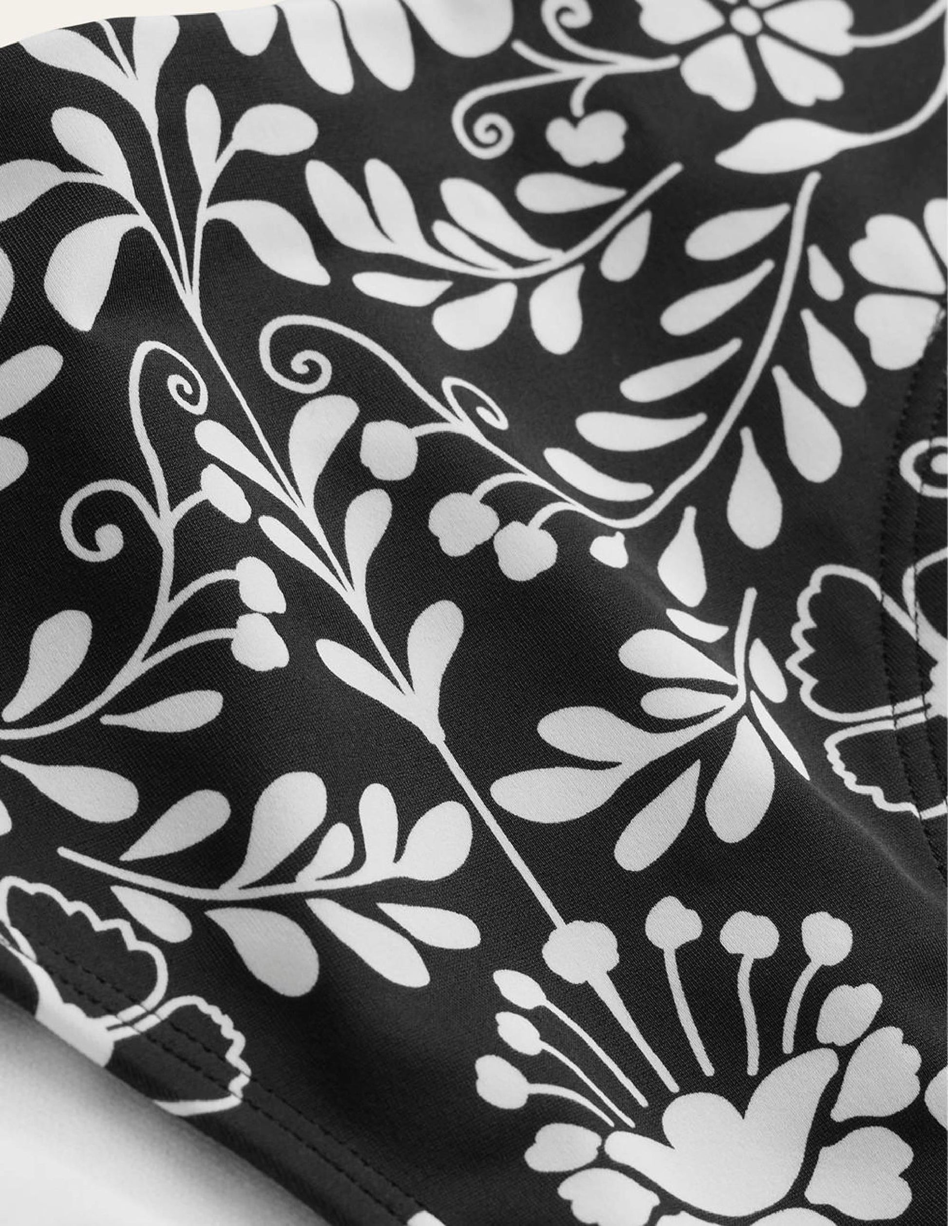 Classic Bikini Bottoms-Nero, Gardenia Sprig-6