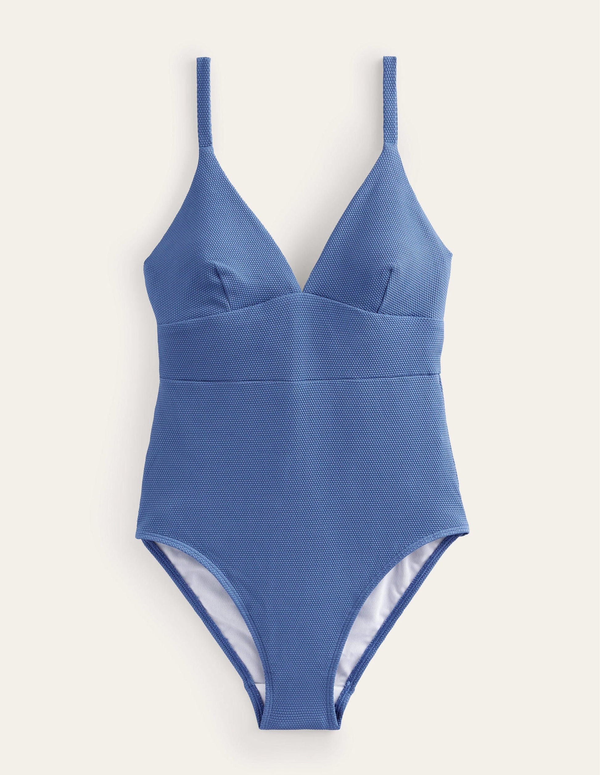 Arezzo V-neck Panel Swimsuit-Globe Texture-5