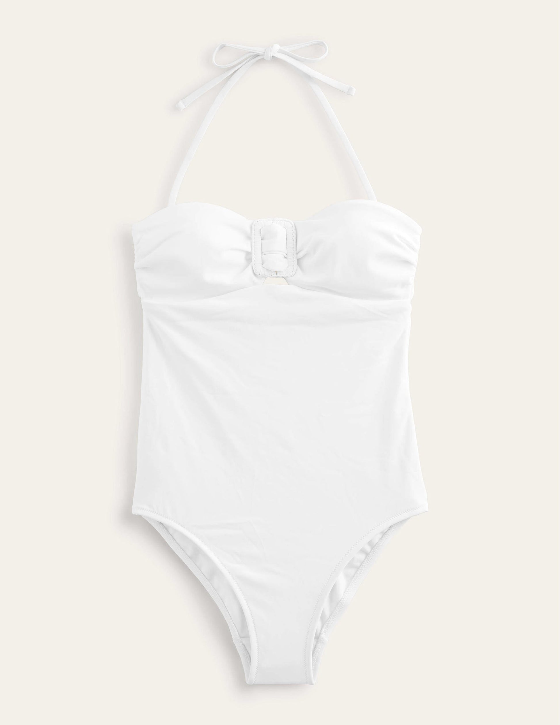 Taormina Bandeau Swimsuit-White-5
