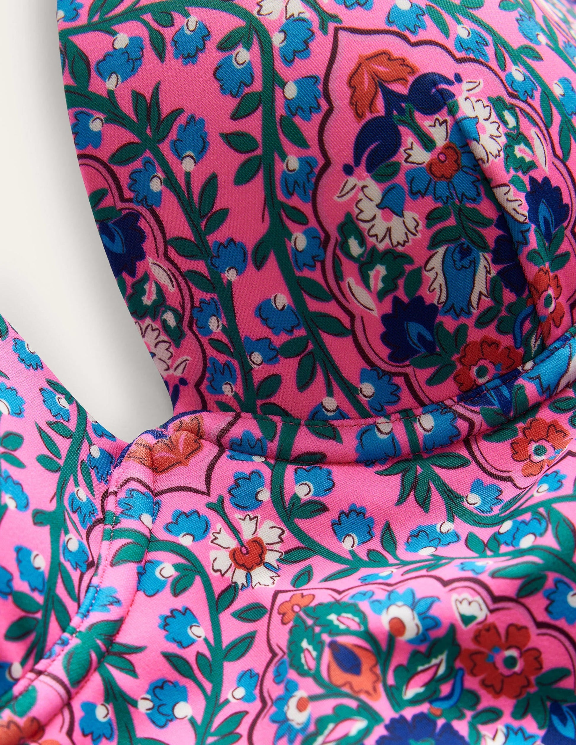 Enhancer Swimsuit-Festival Pink, Floral Vine-6