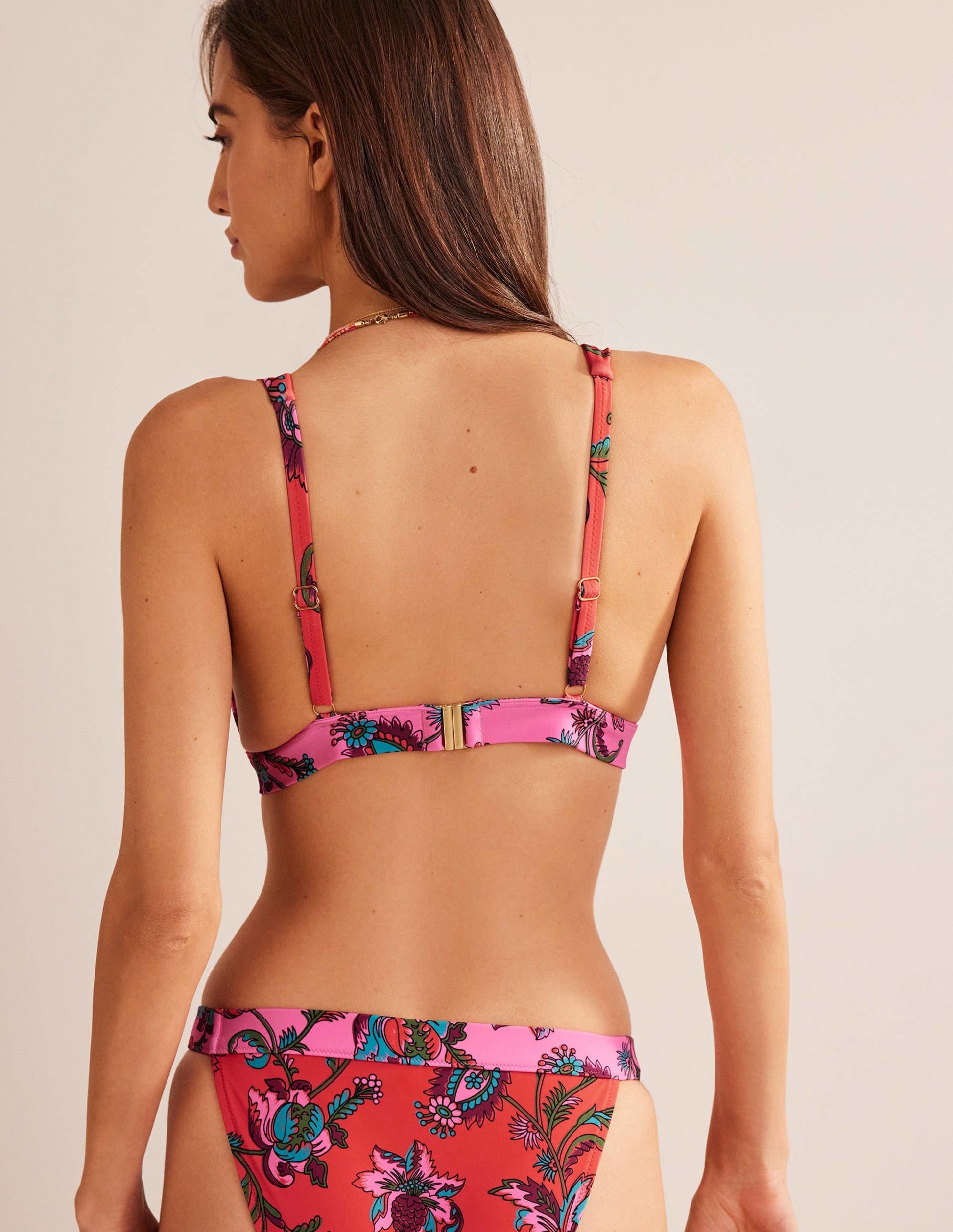 Underband Bikini Top-Spice Pink Floral-2