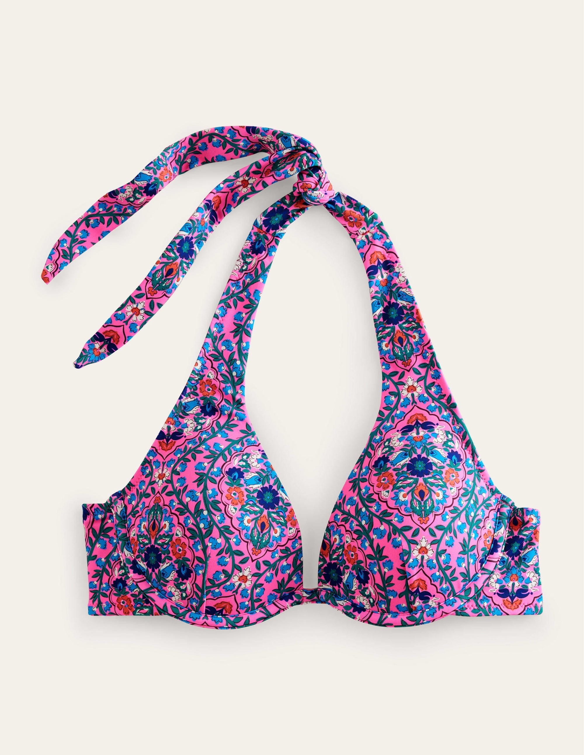 Enhancer Underwired Bikini Top-Festival Pink, Vine Terrace - Image 6