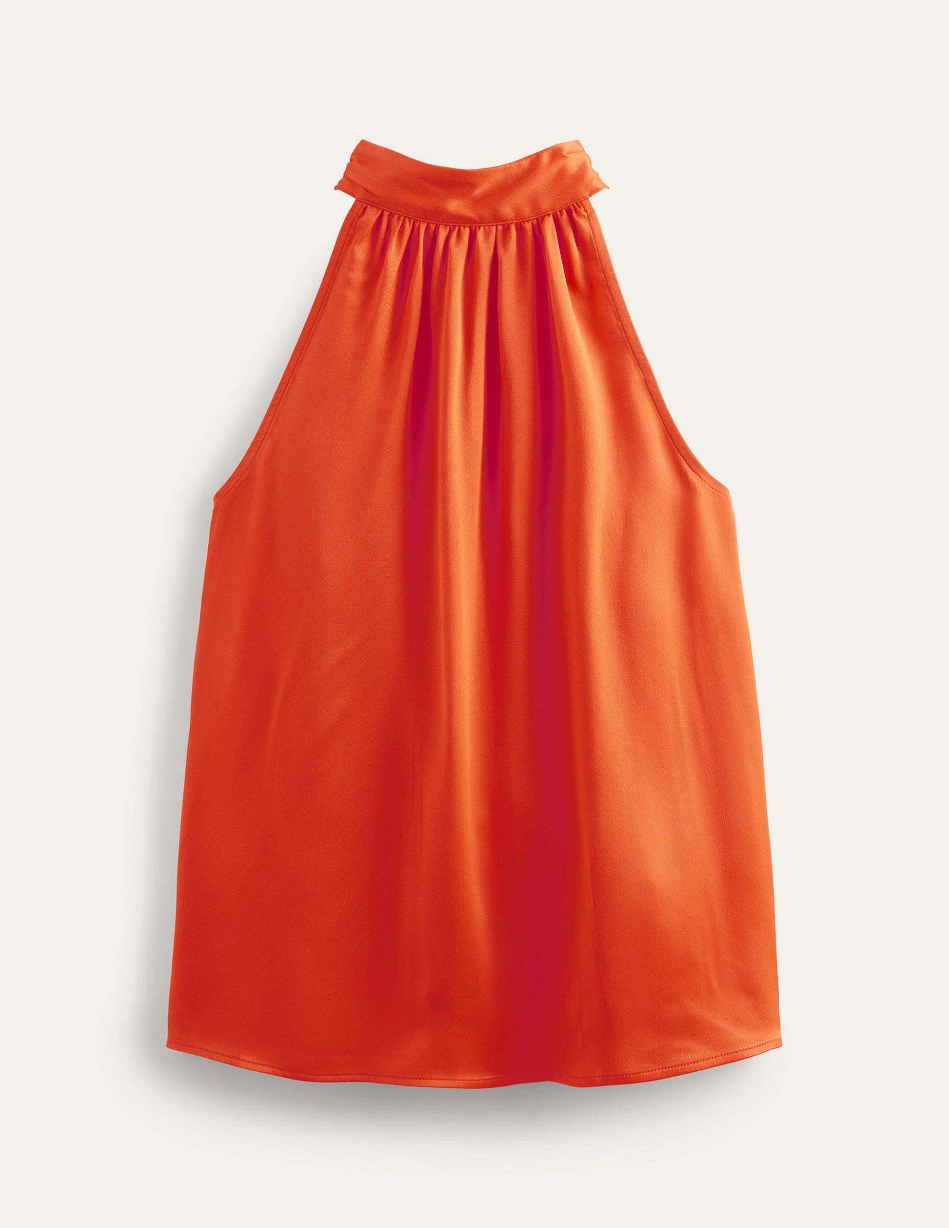 Satin Cutaway Top-Cherry Tomato-5