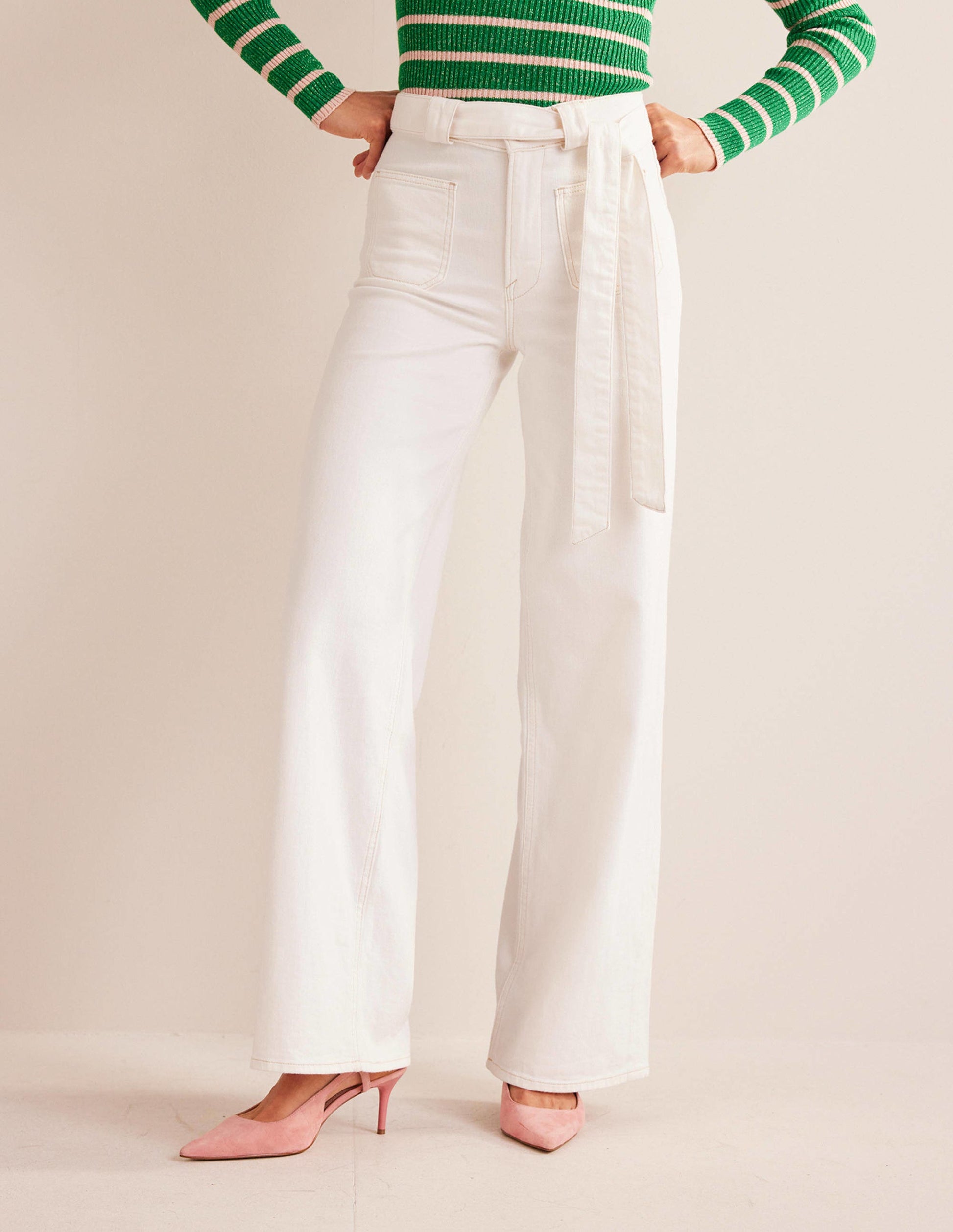 Ruched Detail Cami Top-White-1