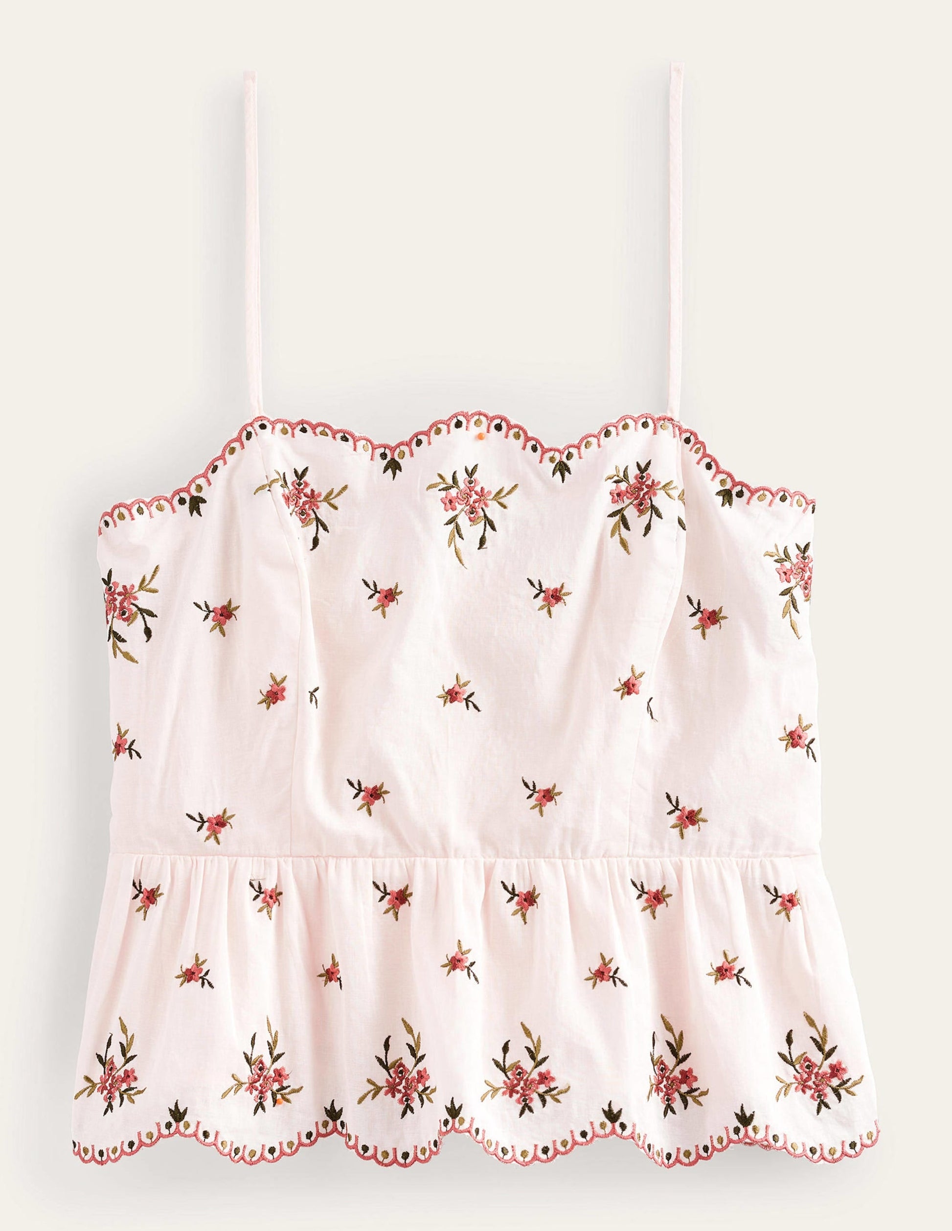 Embroidered Peplum Top-Floral Embroidery-6