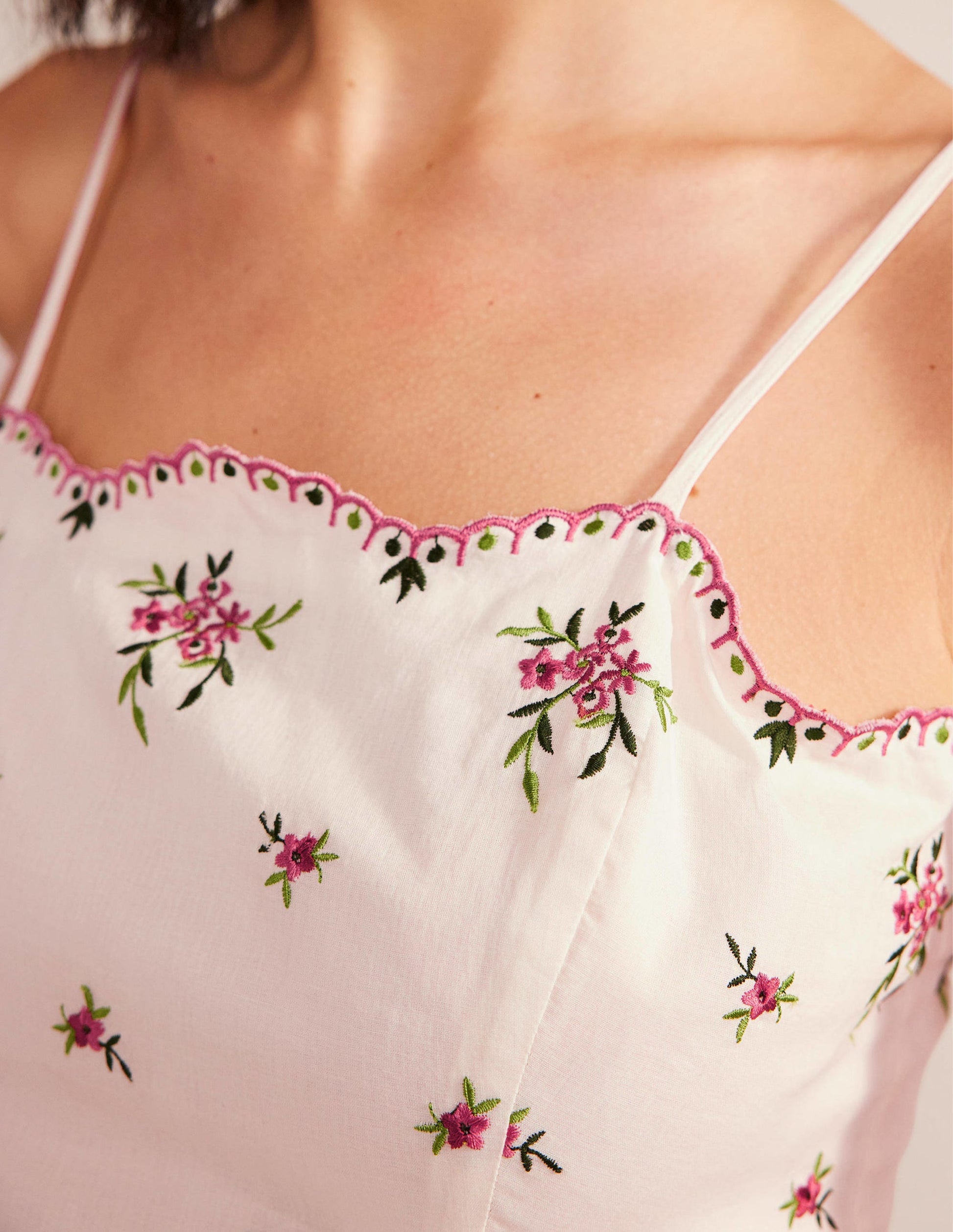 Embroidered Peplum Top-Floral Embroidery-2