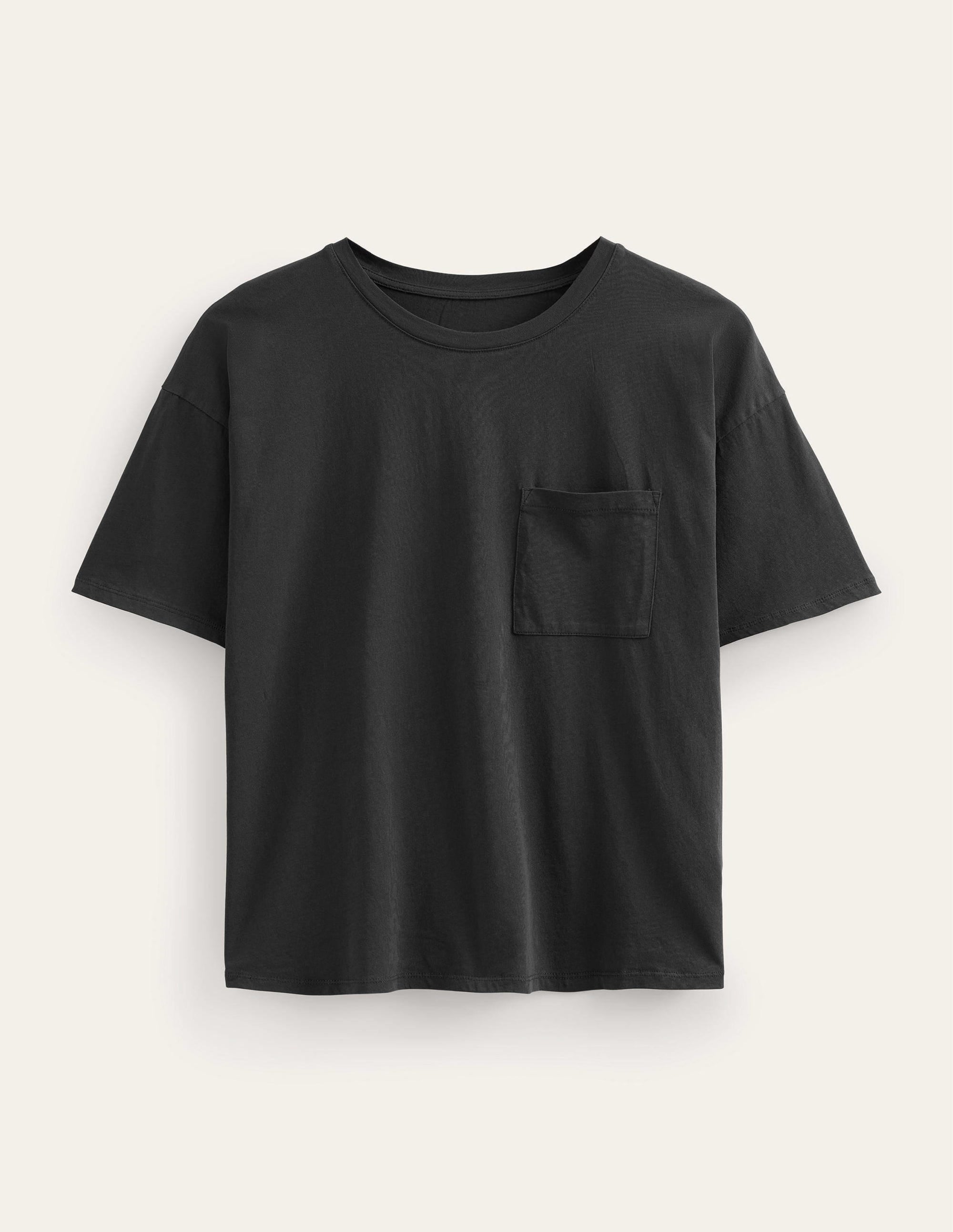 Oversized Washed T-Shirt-Black - Image 5