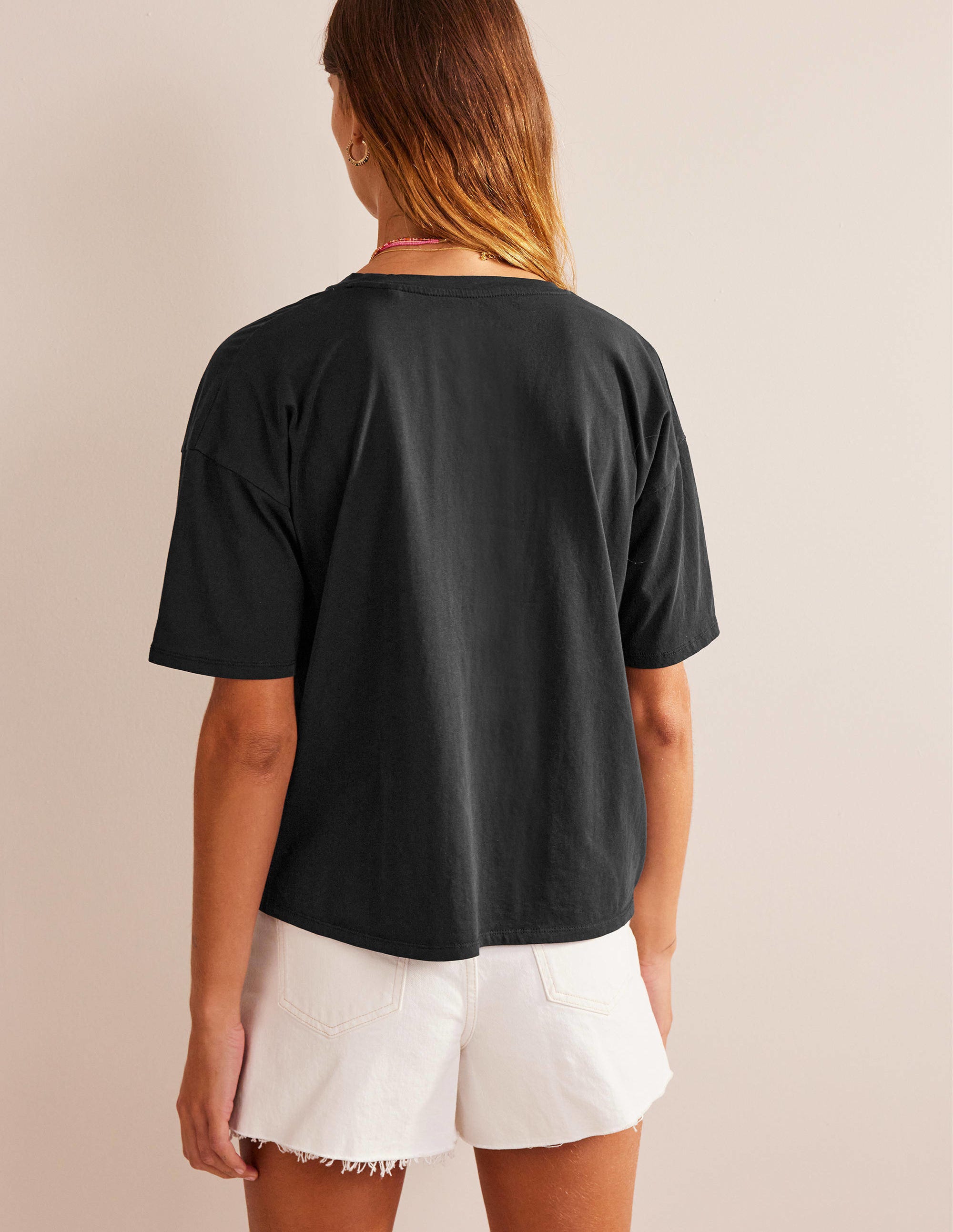Oversized Washed T-Shirt-Black - Image 3