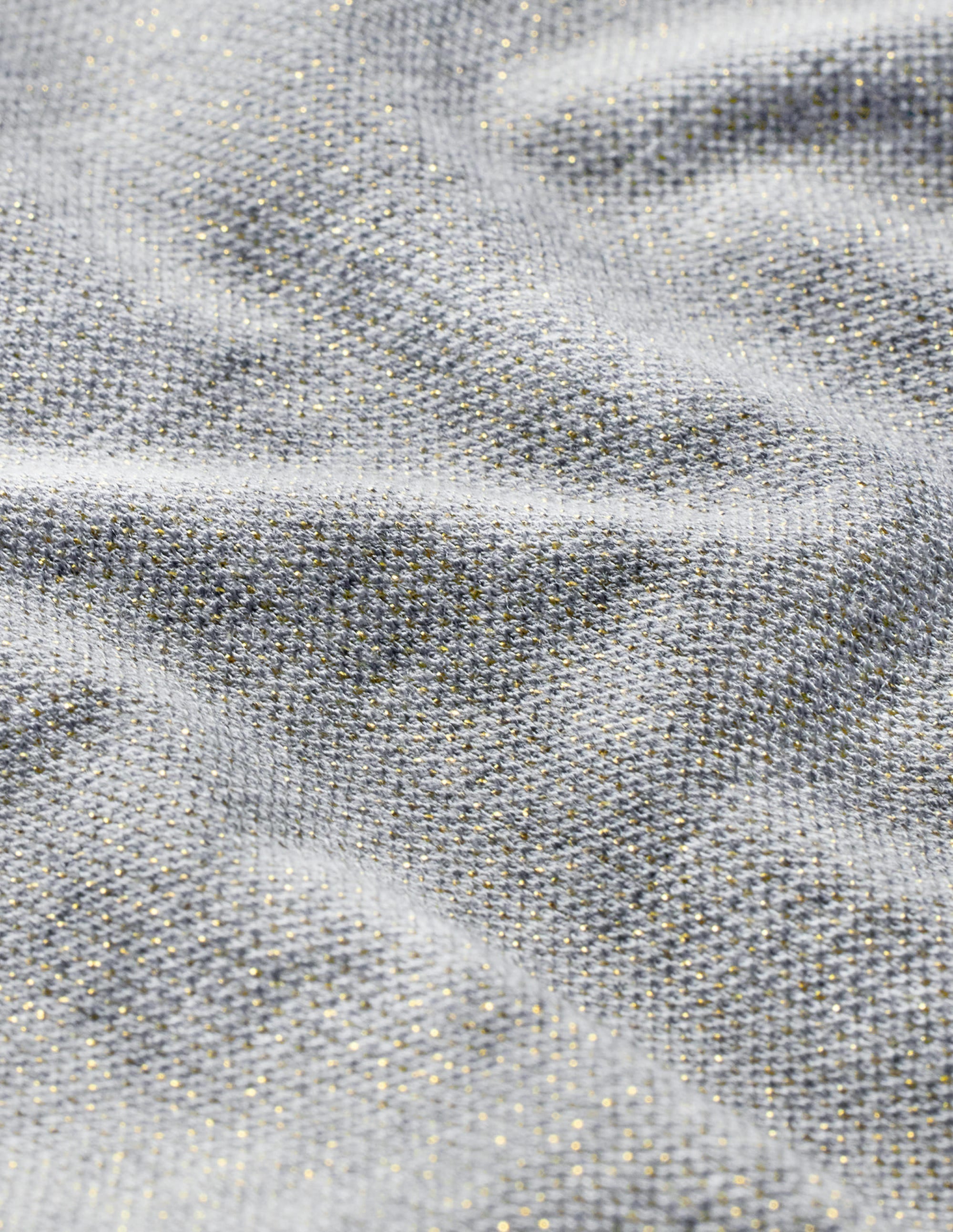 Boxy Sparkle Top-Grey Marl/Gold - Image 6
