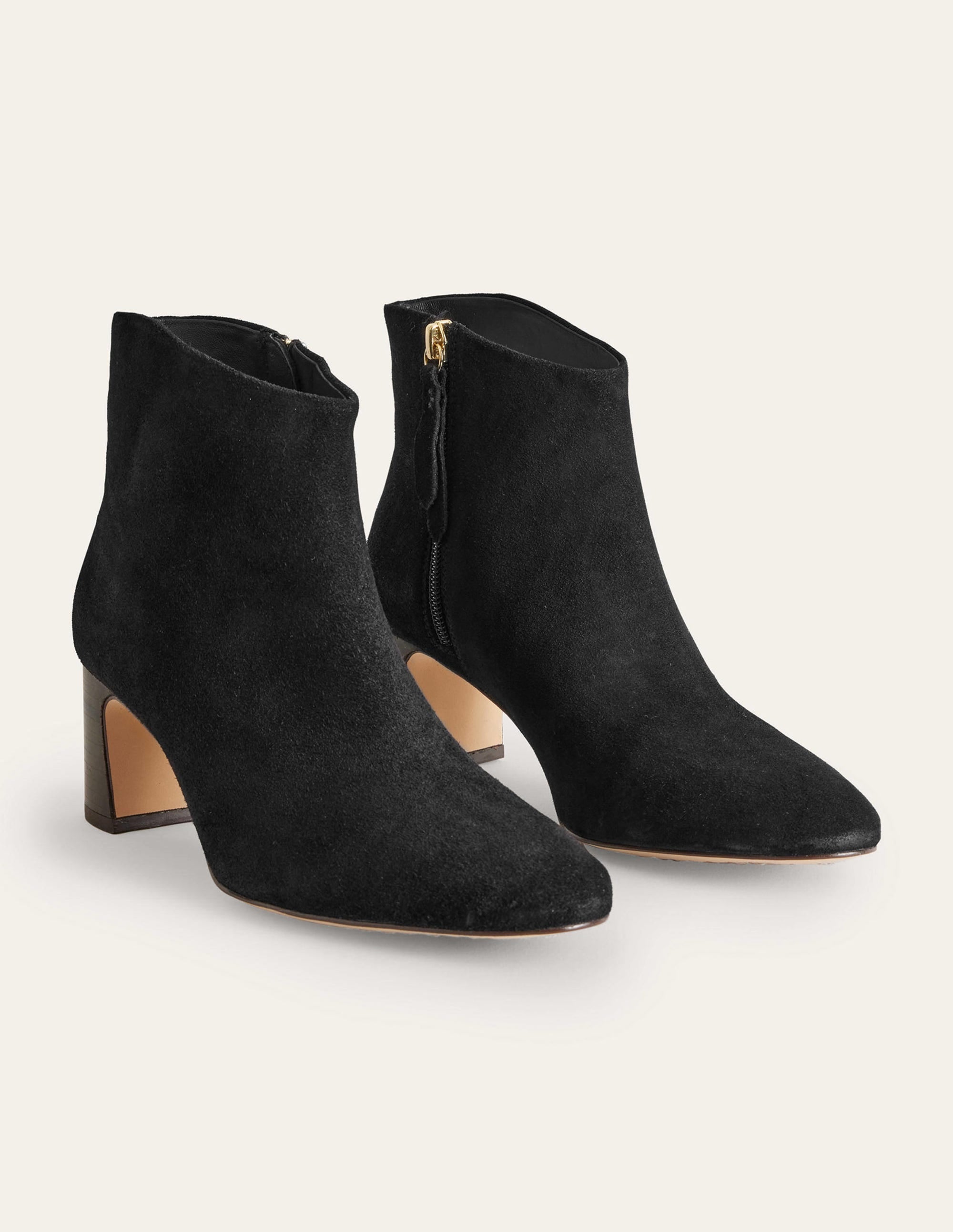Suede Ankle Boots-Black - Image 2