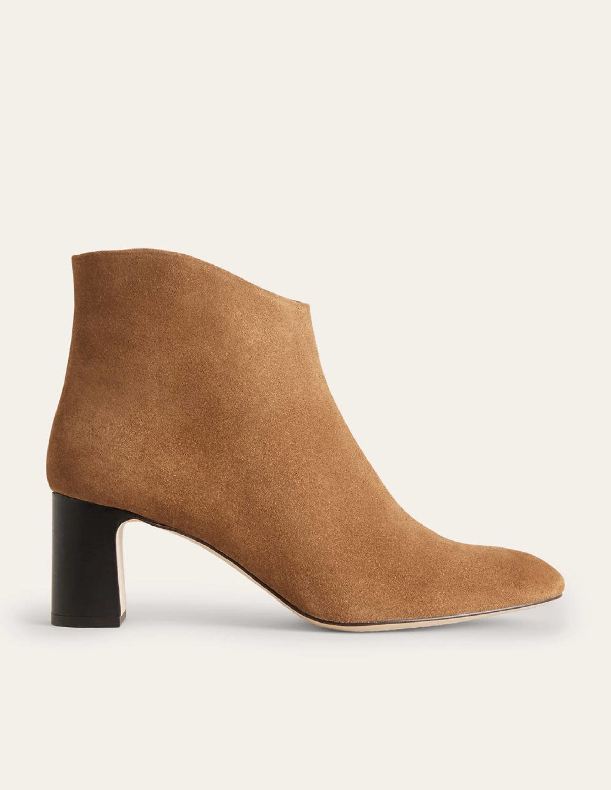 Suede Ankle Boots-Golden Brown-2