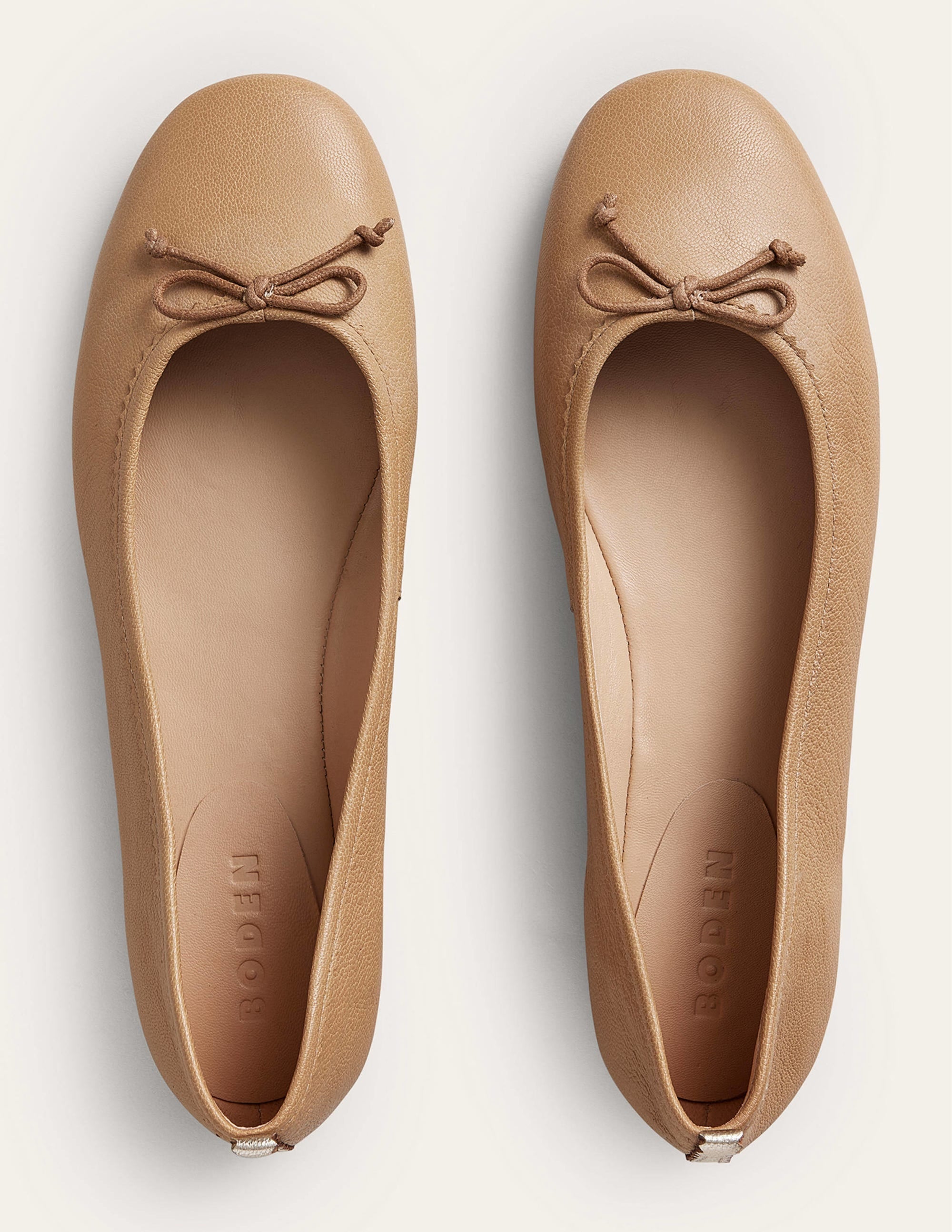 Kitty Flexi Sole Ballet Pumps-Embroidered Natural - Image 5