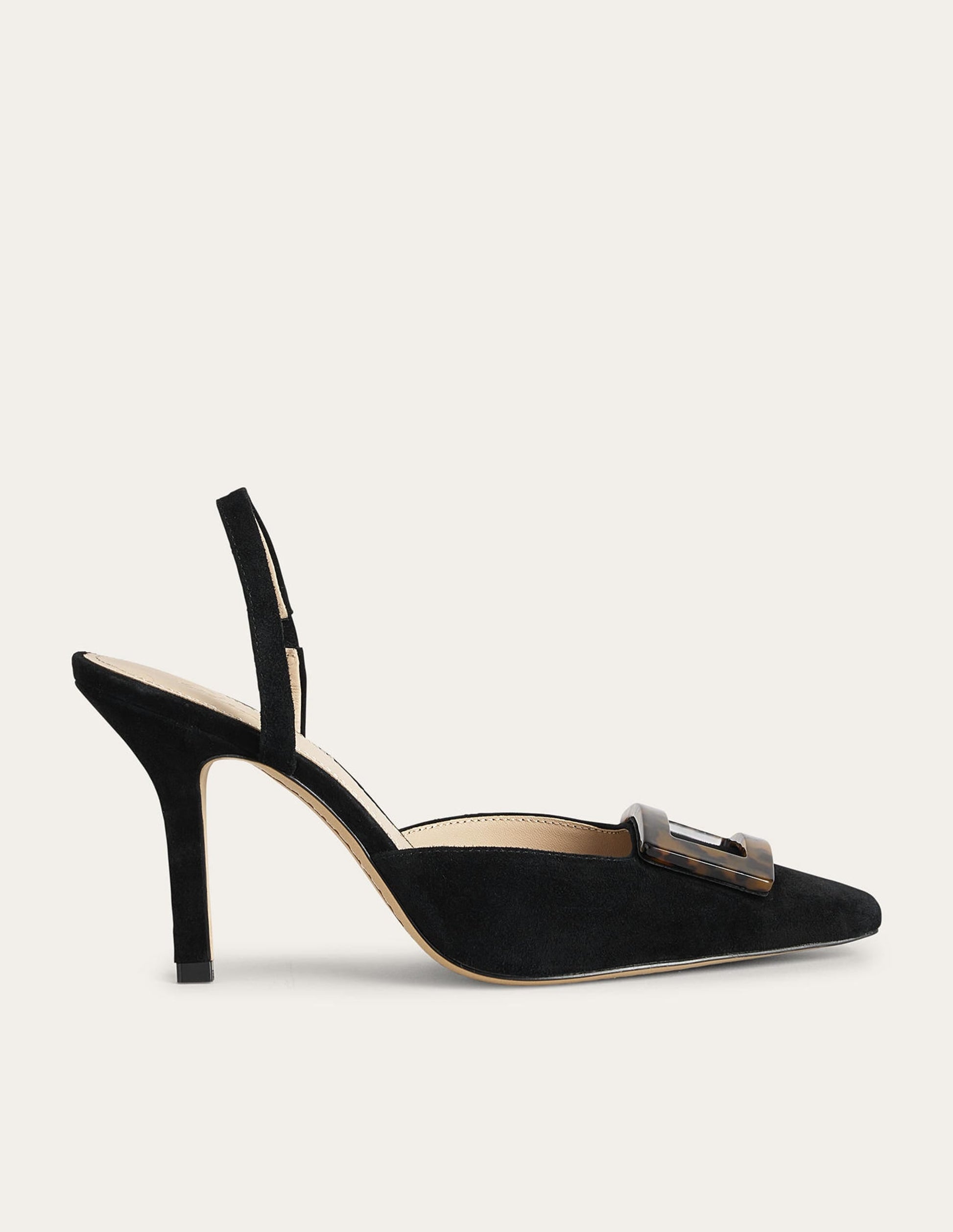 Trim Detail Slingback Courts-Black-1