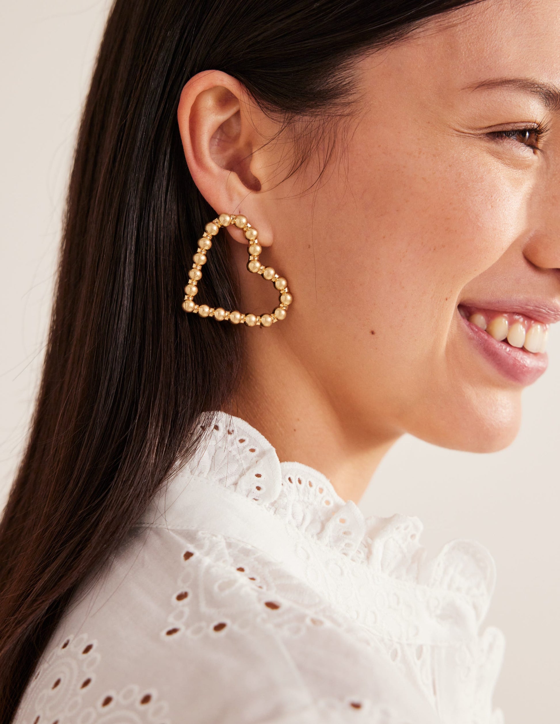 Heart Earrings-Gold-1