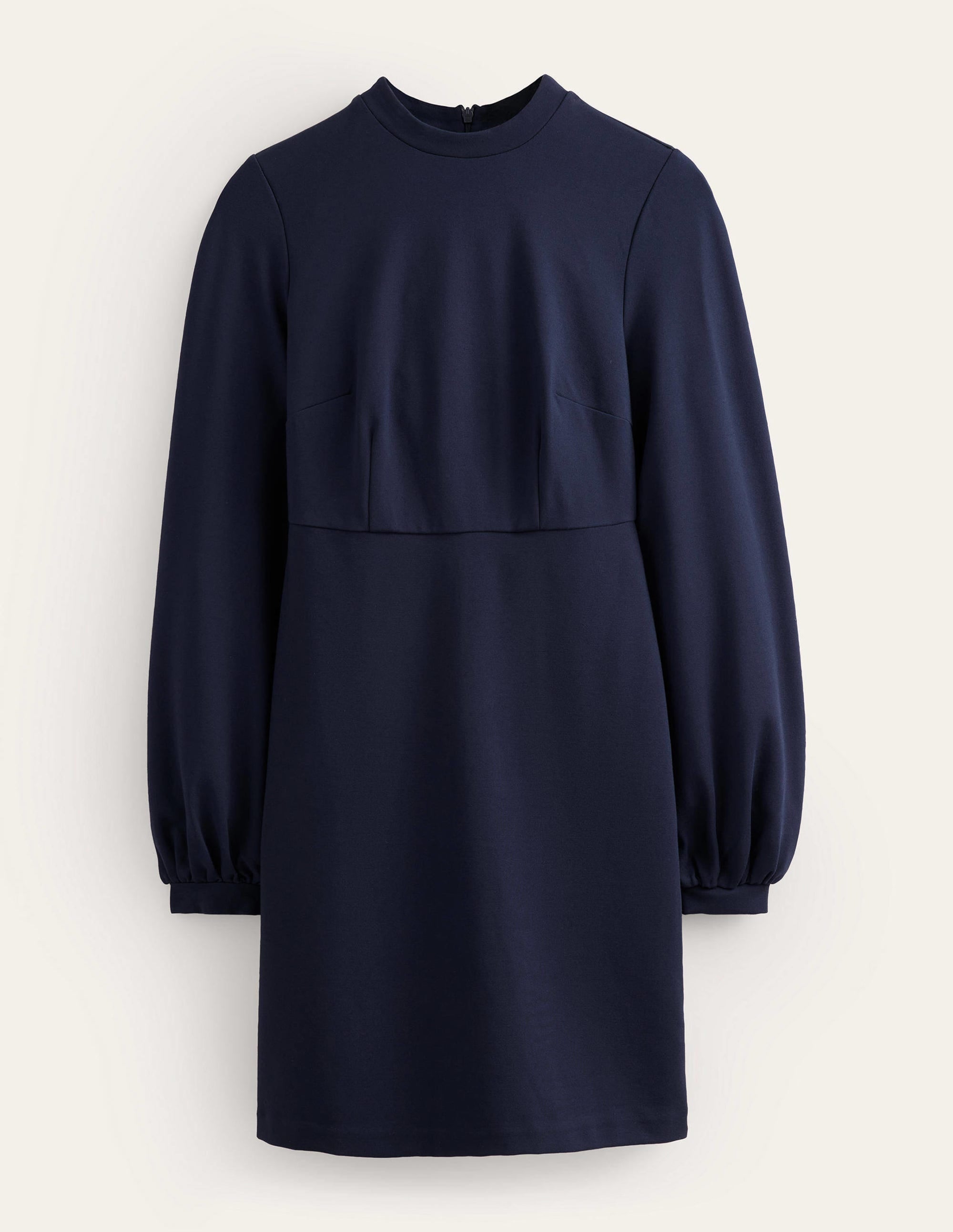 Blouson Jersey Mini Dress-Navy - Image 5