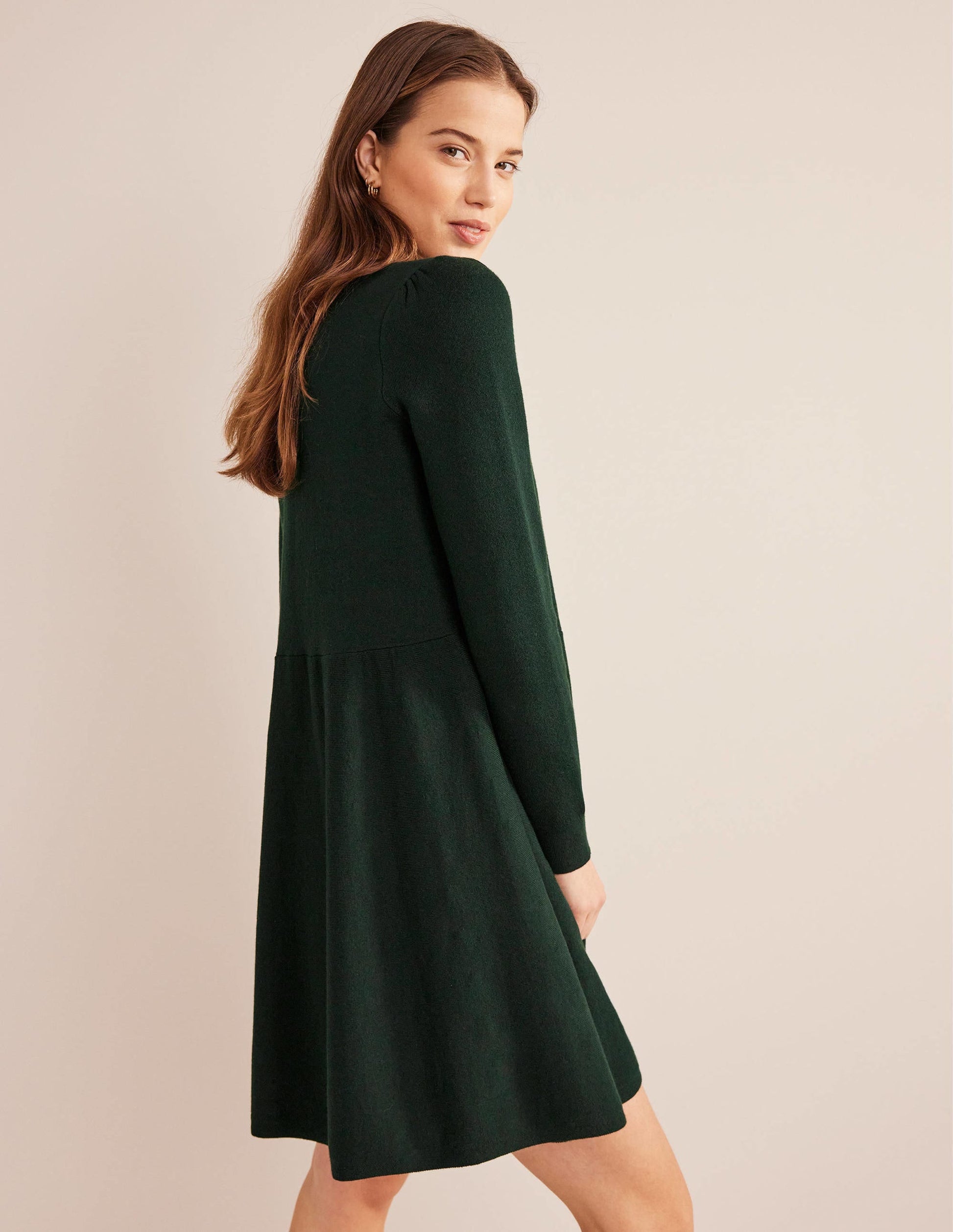 Relaxed Knitted Mini Dress-Cavolo Nero-6
