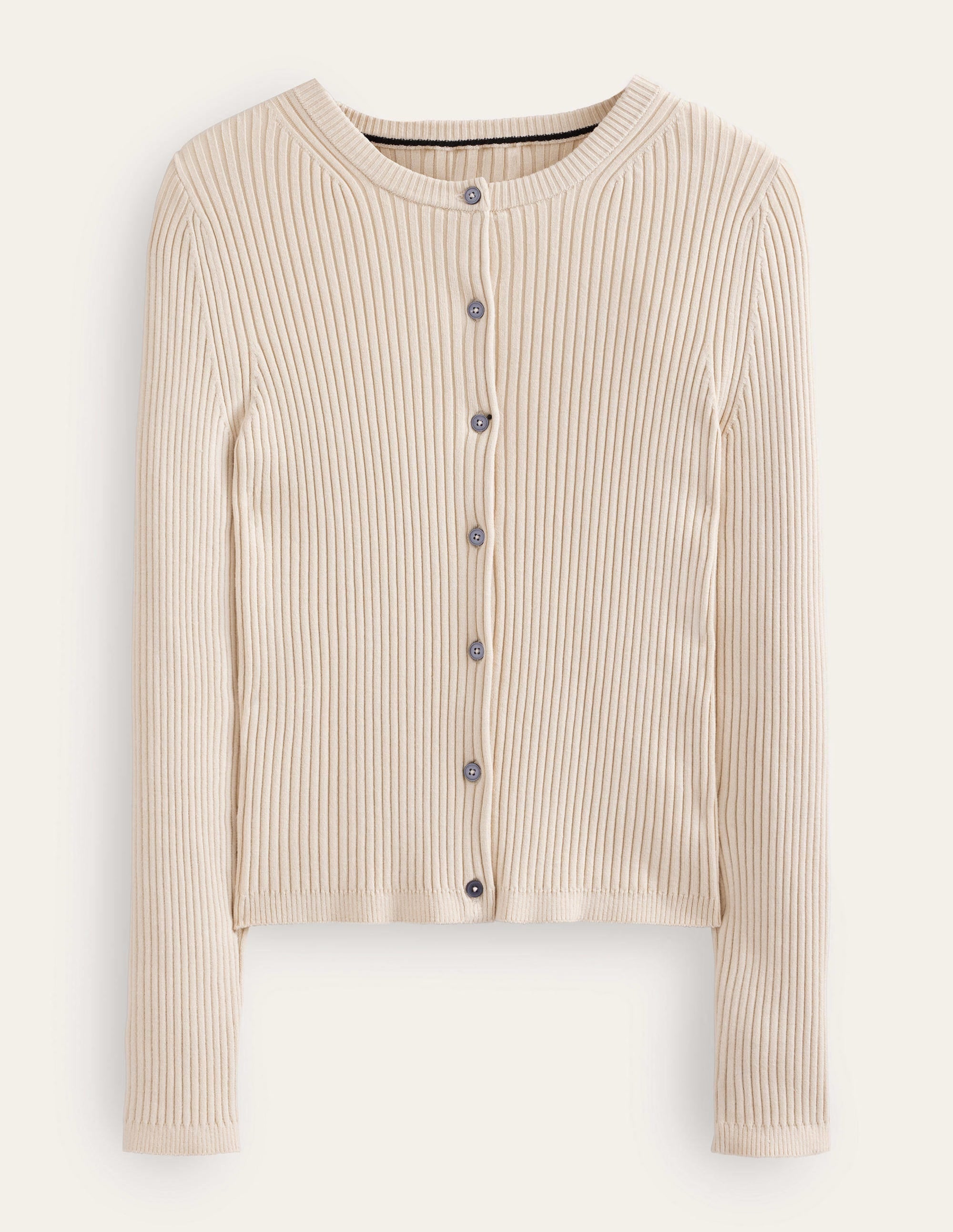 Ribbed Detail Cardigan-Rope - Image 5