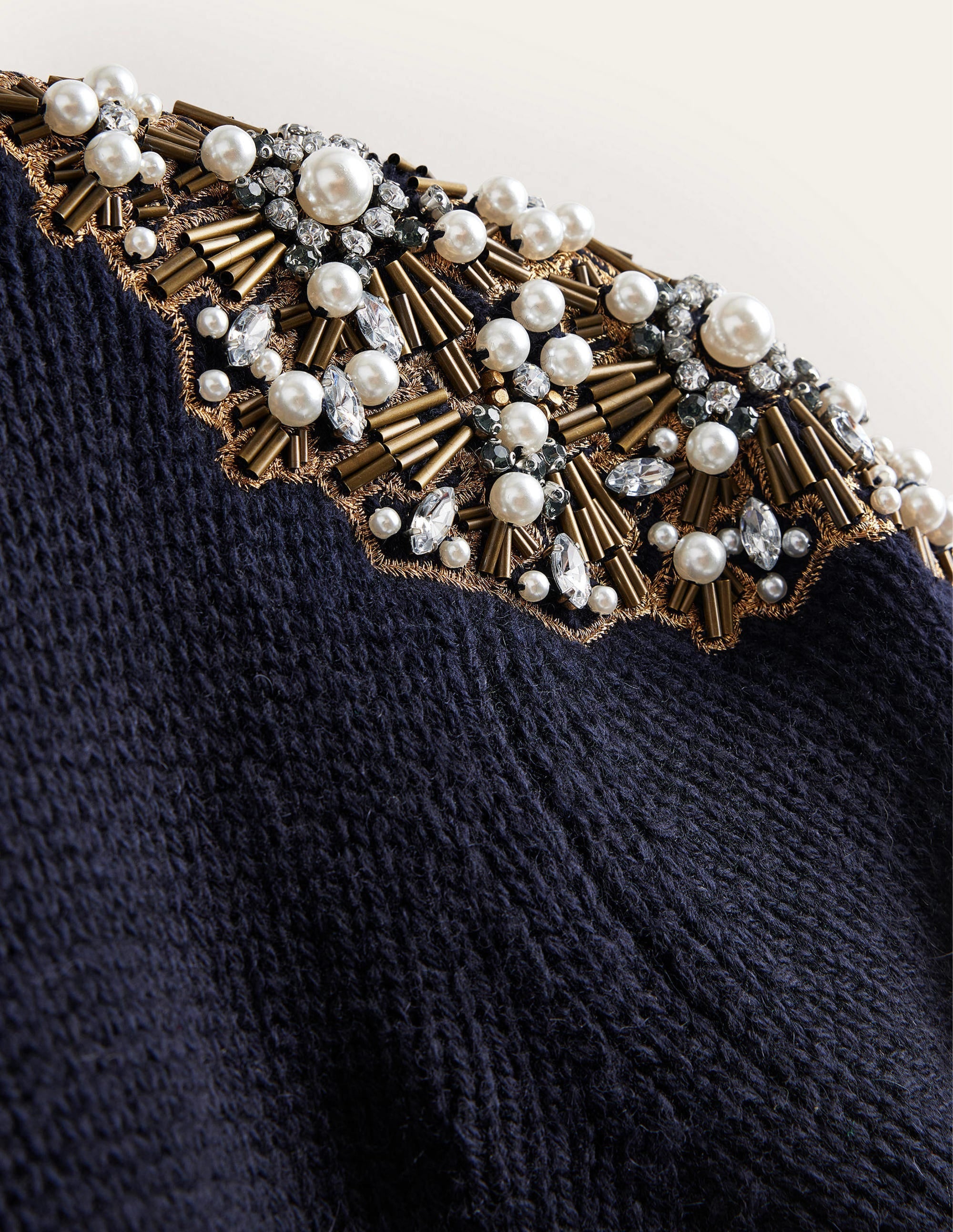 Embellished Jumper-Navy Embellishment - Image 6