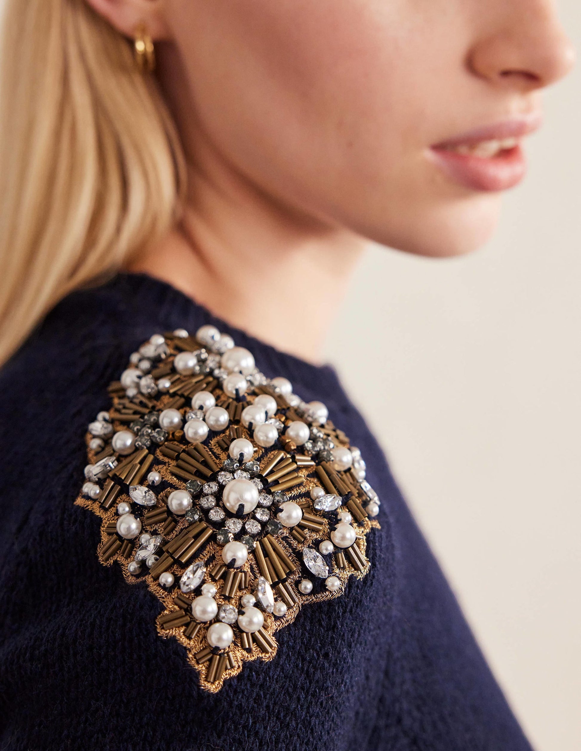 Embellished Jumper-Navy Embellishment-4