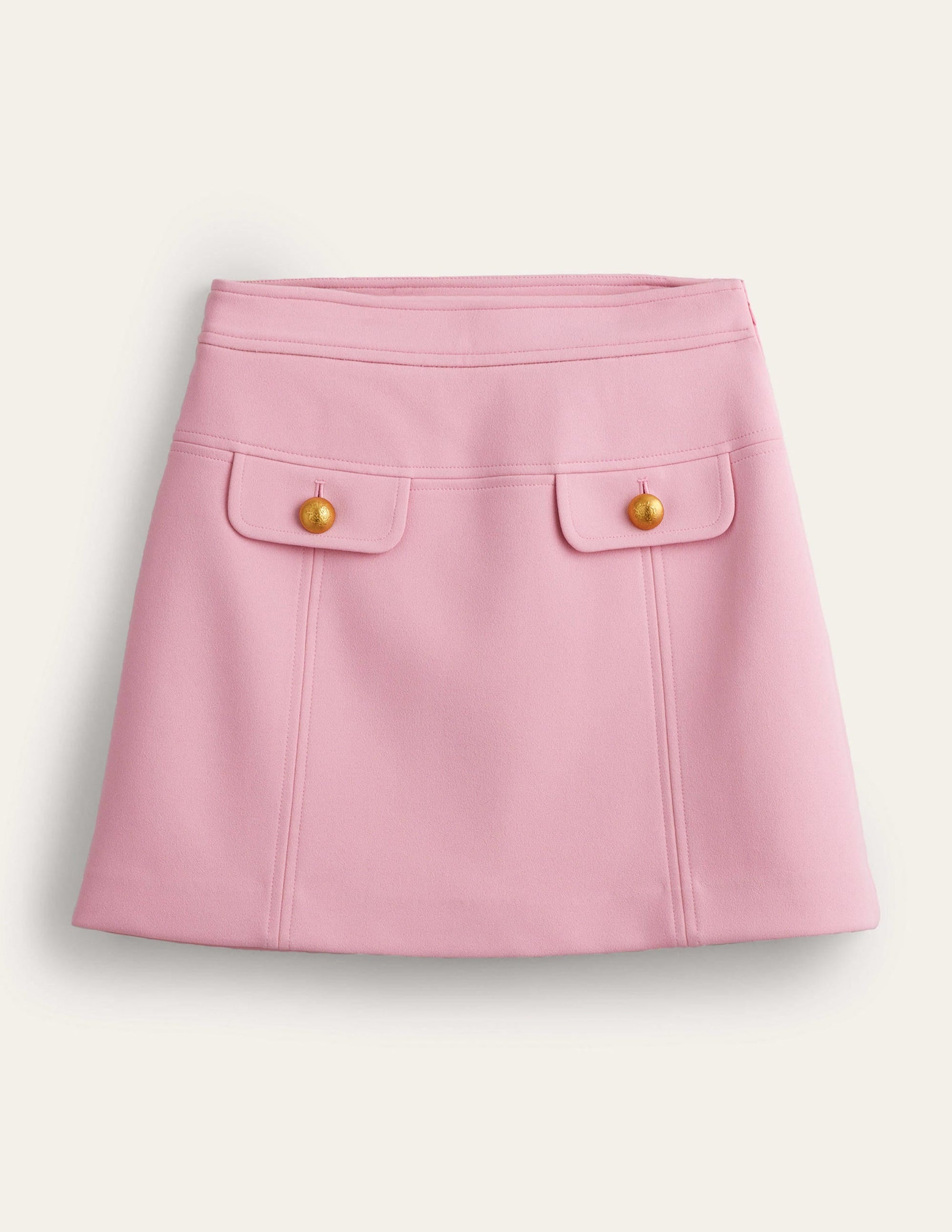 Tailored A-line Mini Skirt-Cameo Pink-5
