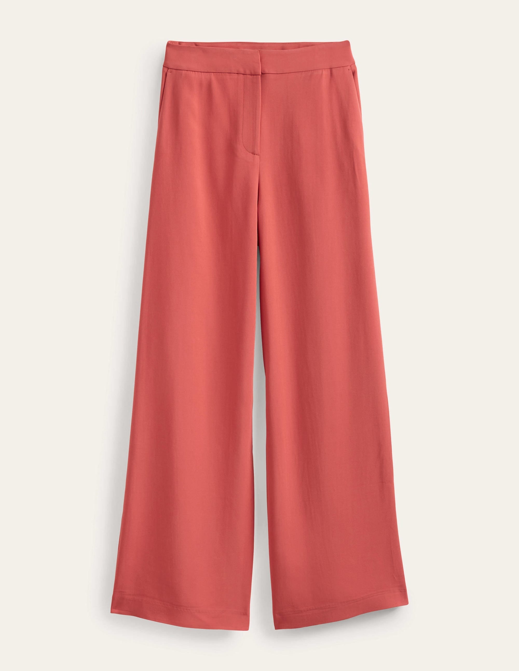 Fluid Wide Leg Trousers-Fox - Image 13