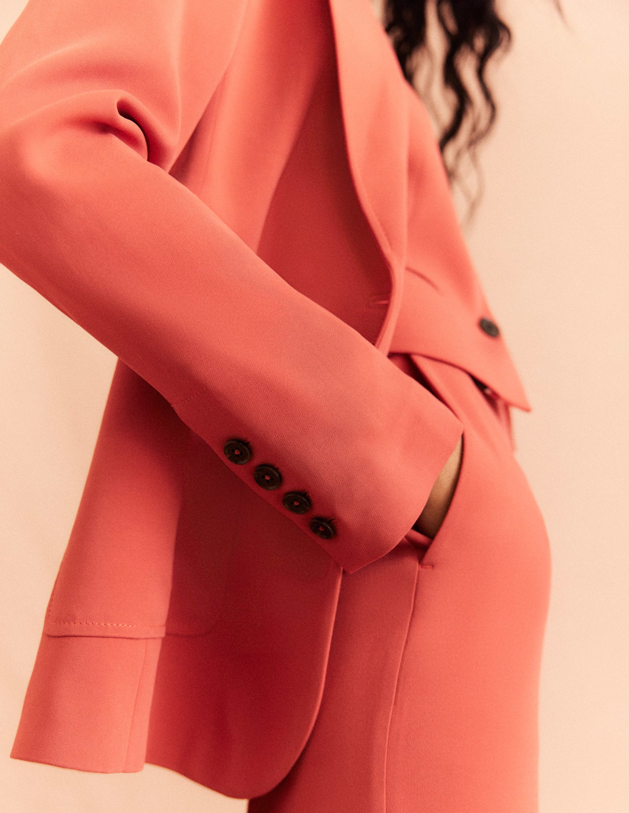 Fluid Wide Leg Trousers-Fox - Image 9