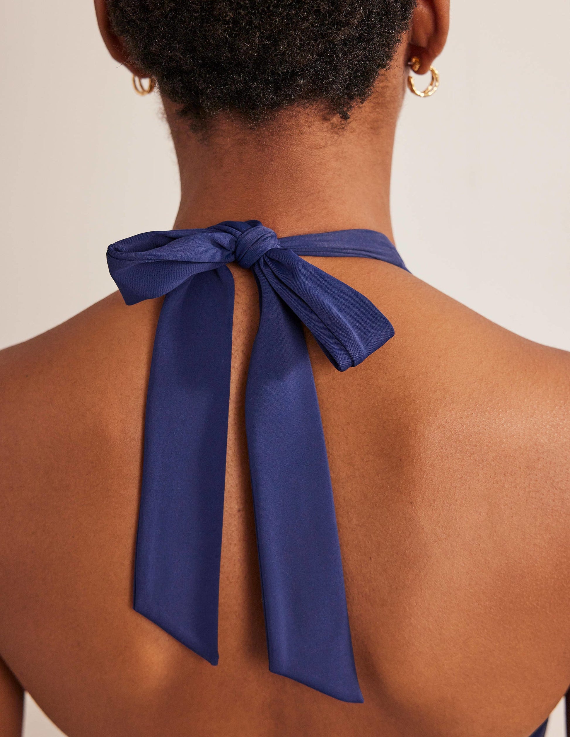 Levanzo Halter Swimsuit-French Navy-4