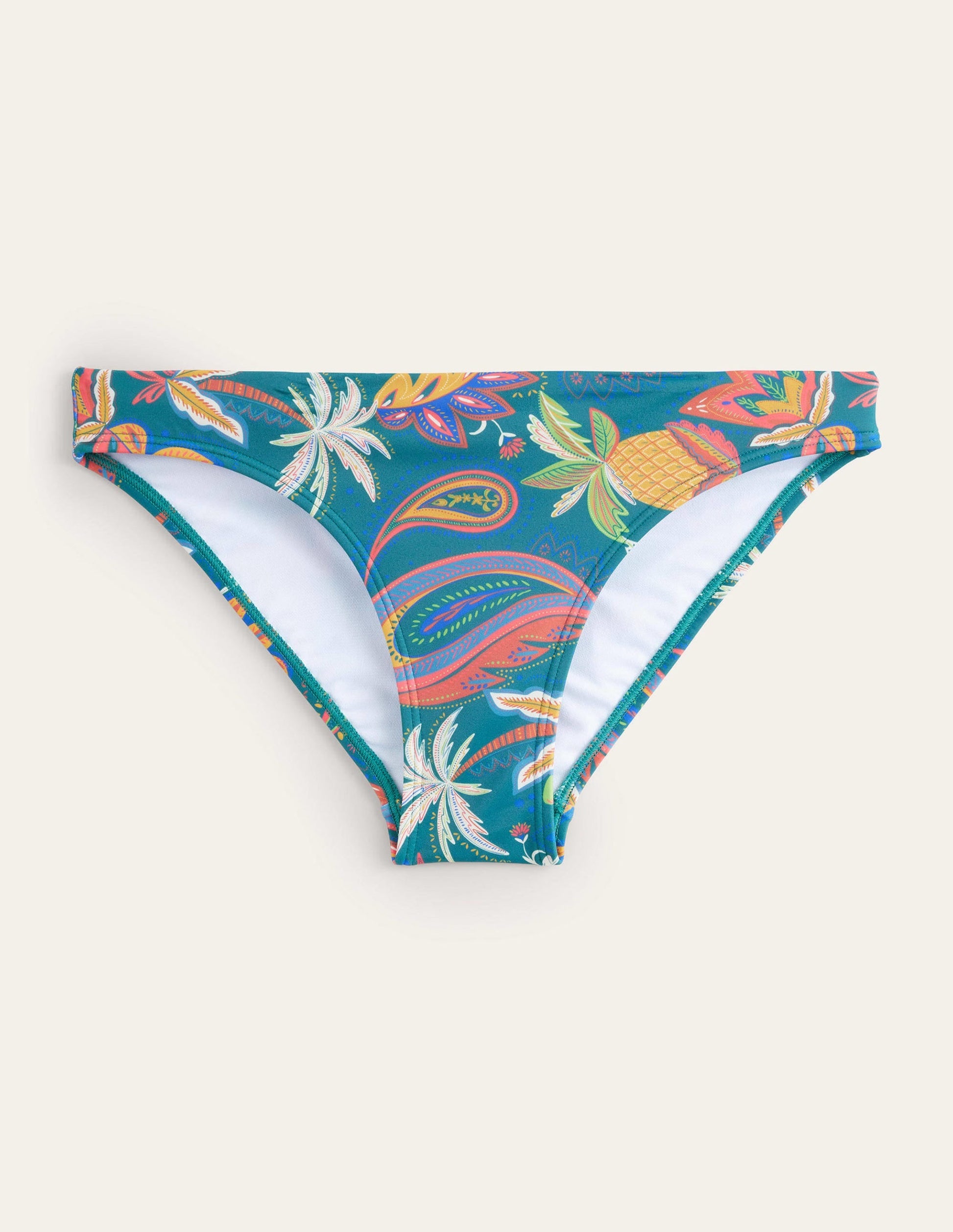 Classic Bikini Bottoms-Emerald, Paradise Paisley-5