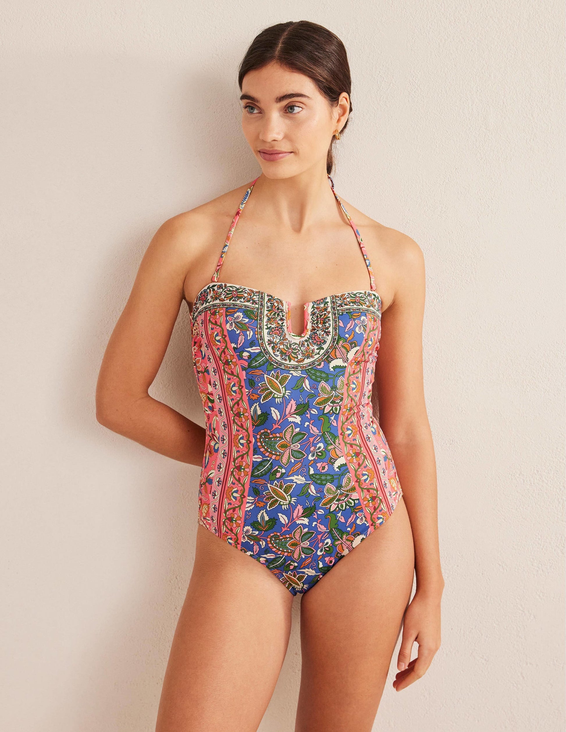 U bar Swimsuit-Delft, Paisley Vine-1