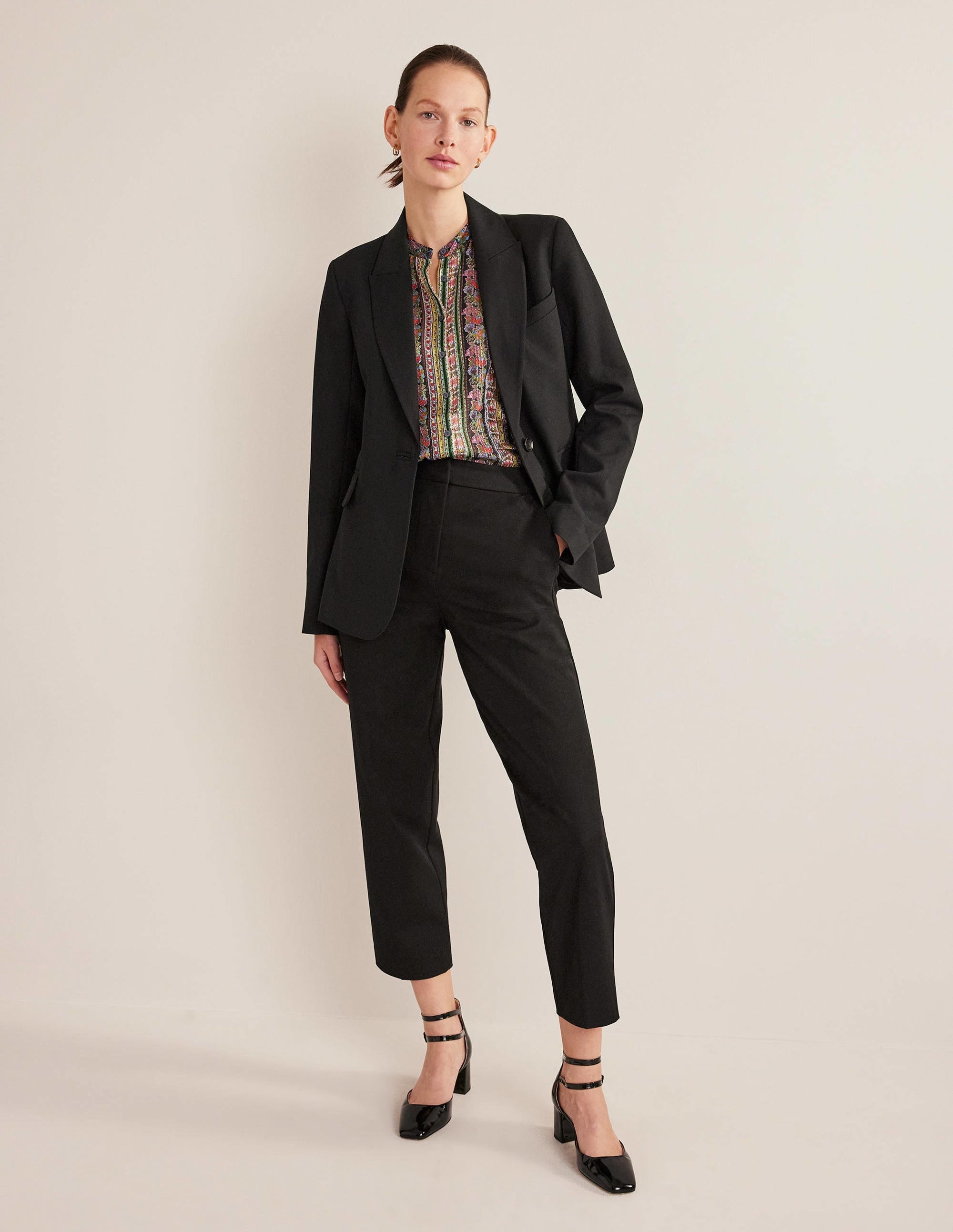 Ruffle Printed Shirt-Multi, Carnation Bloom - Image 4
