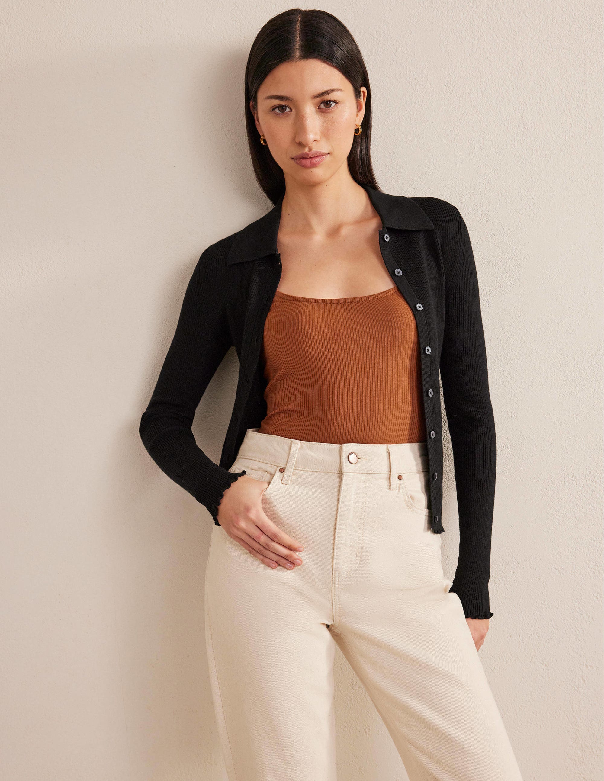 Soft Ribbed Vest-Pumpkin - Image 4