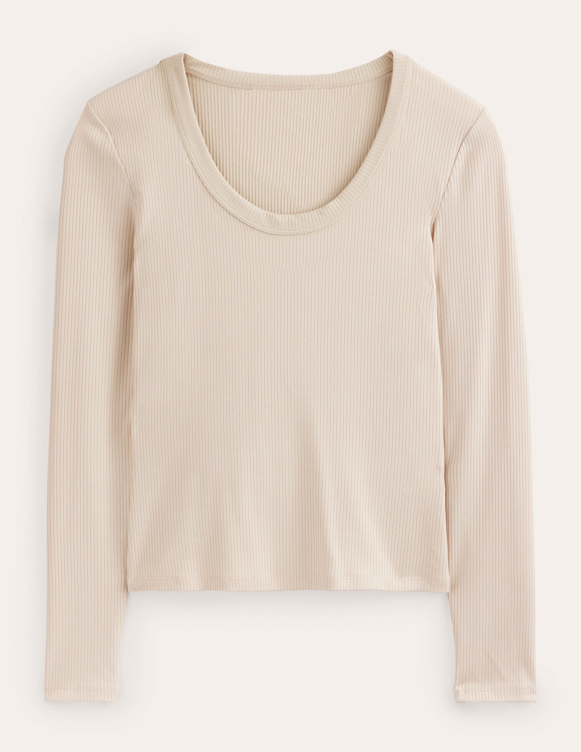 Soft Ribbed Scoop Neck Top-Rope-2