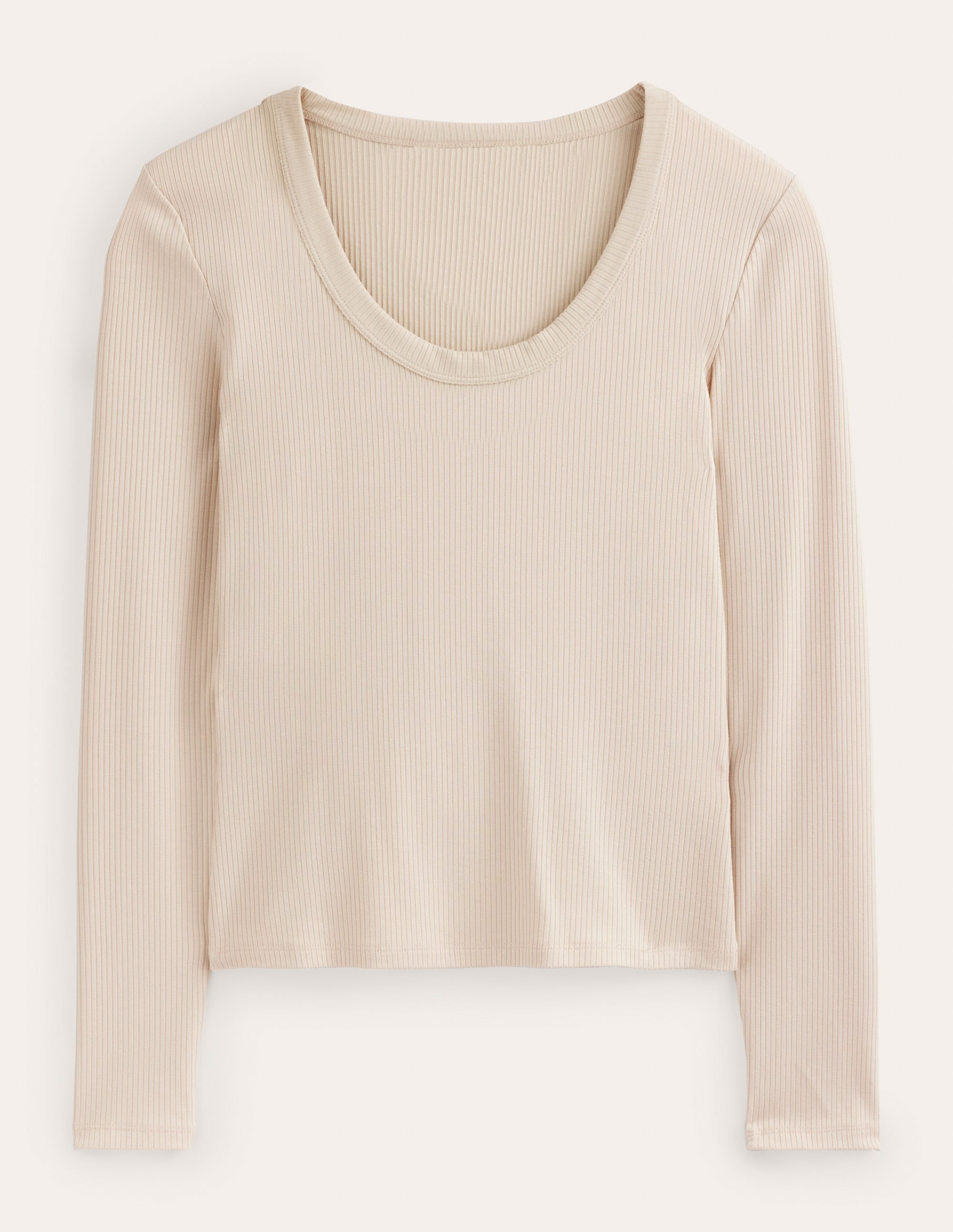 Soft Ribbed Scoop Neck Top-Rope - Image 2
