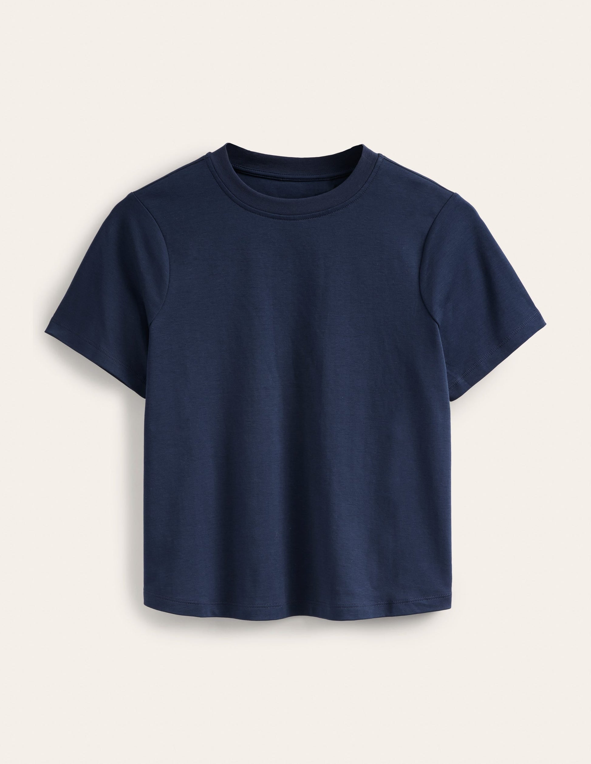 Perfect Cotton T-Shirt-Navy-6