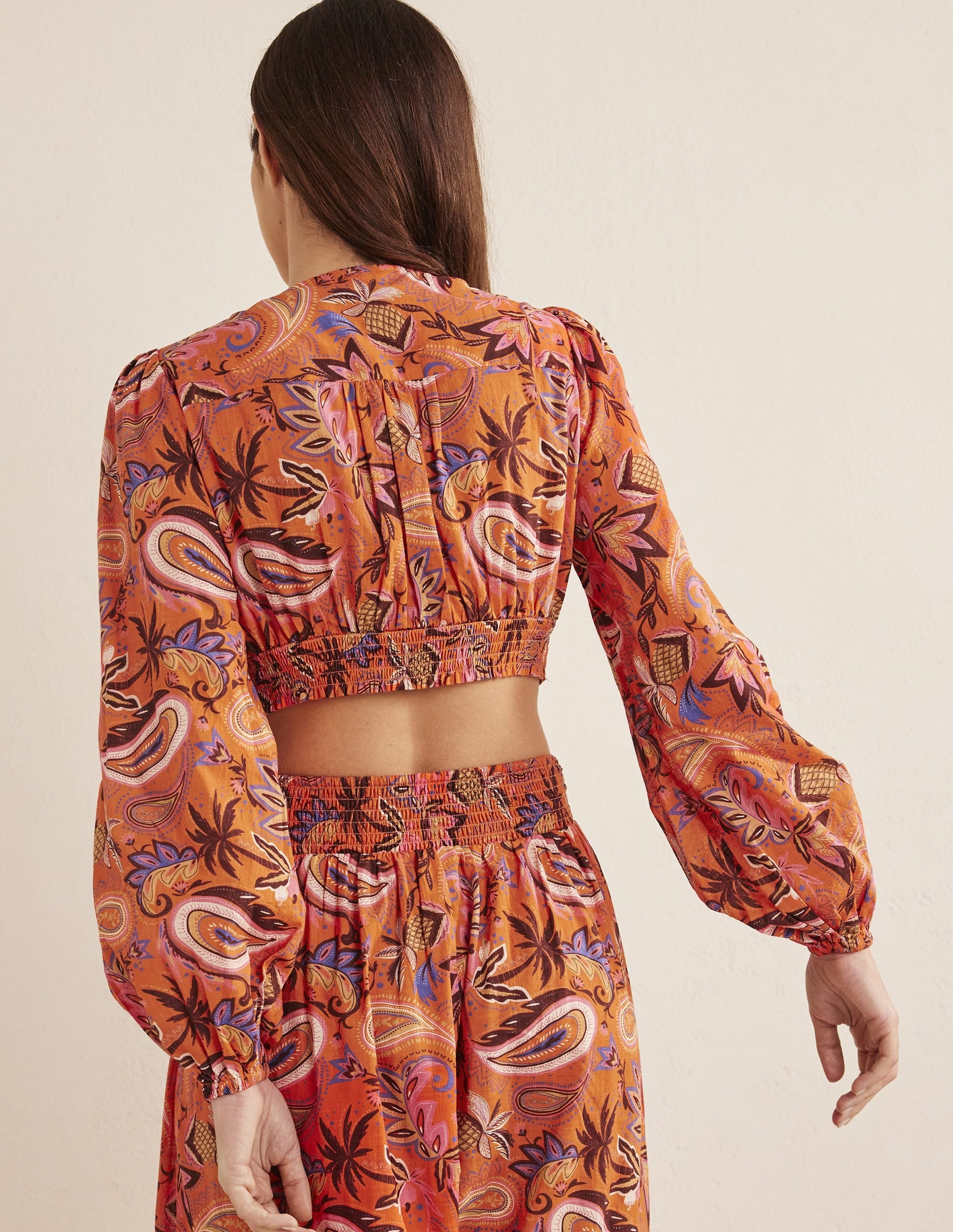 Cropped Low V Top-Deep Sea Coral-3
