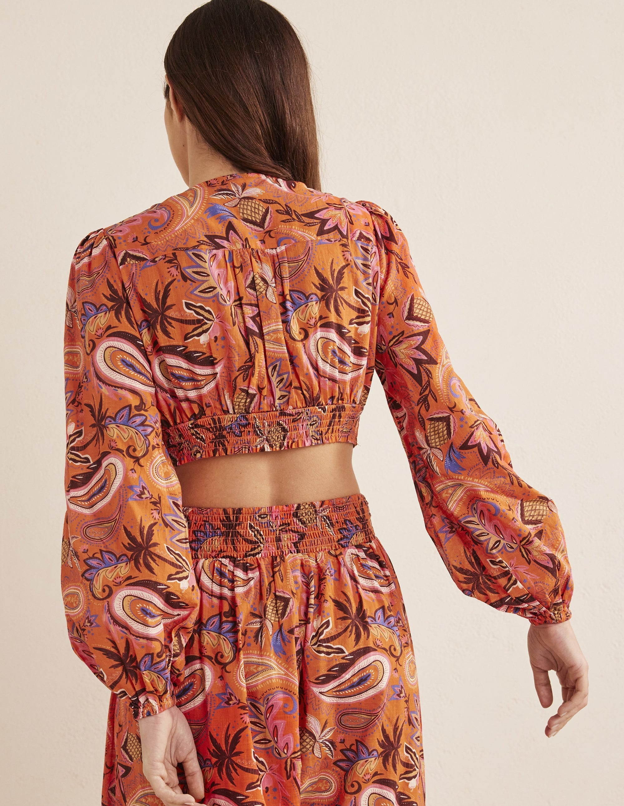 Cropped Low V Top-Deep Sea Coral - Image 3