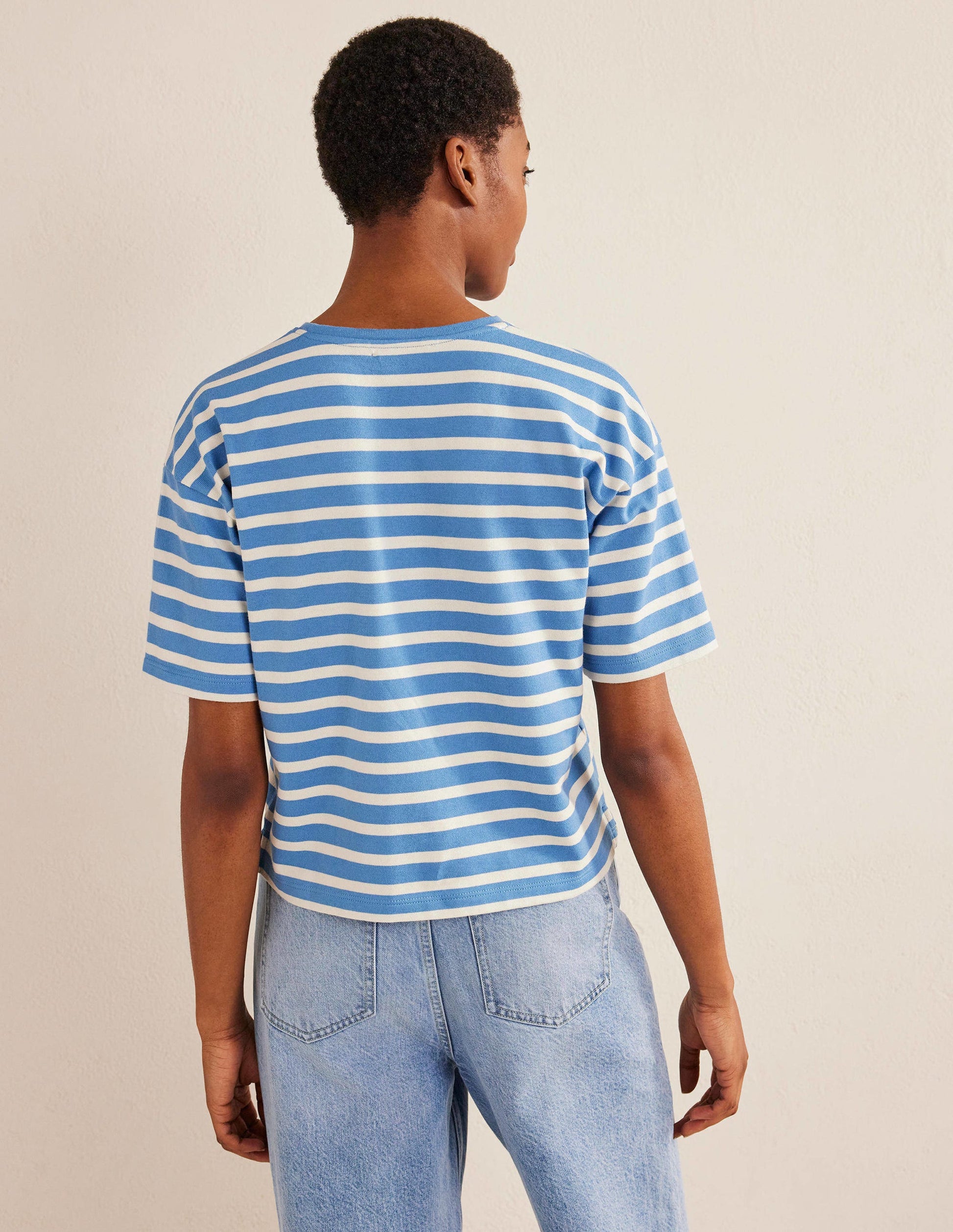 Heavyweight Breton T-Shirt-Porcelain Blue/Ivory Stripe-3