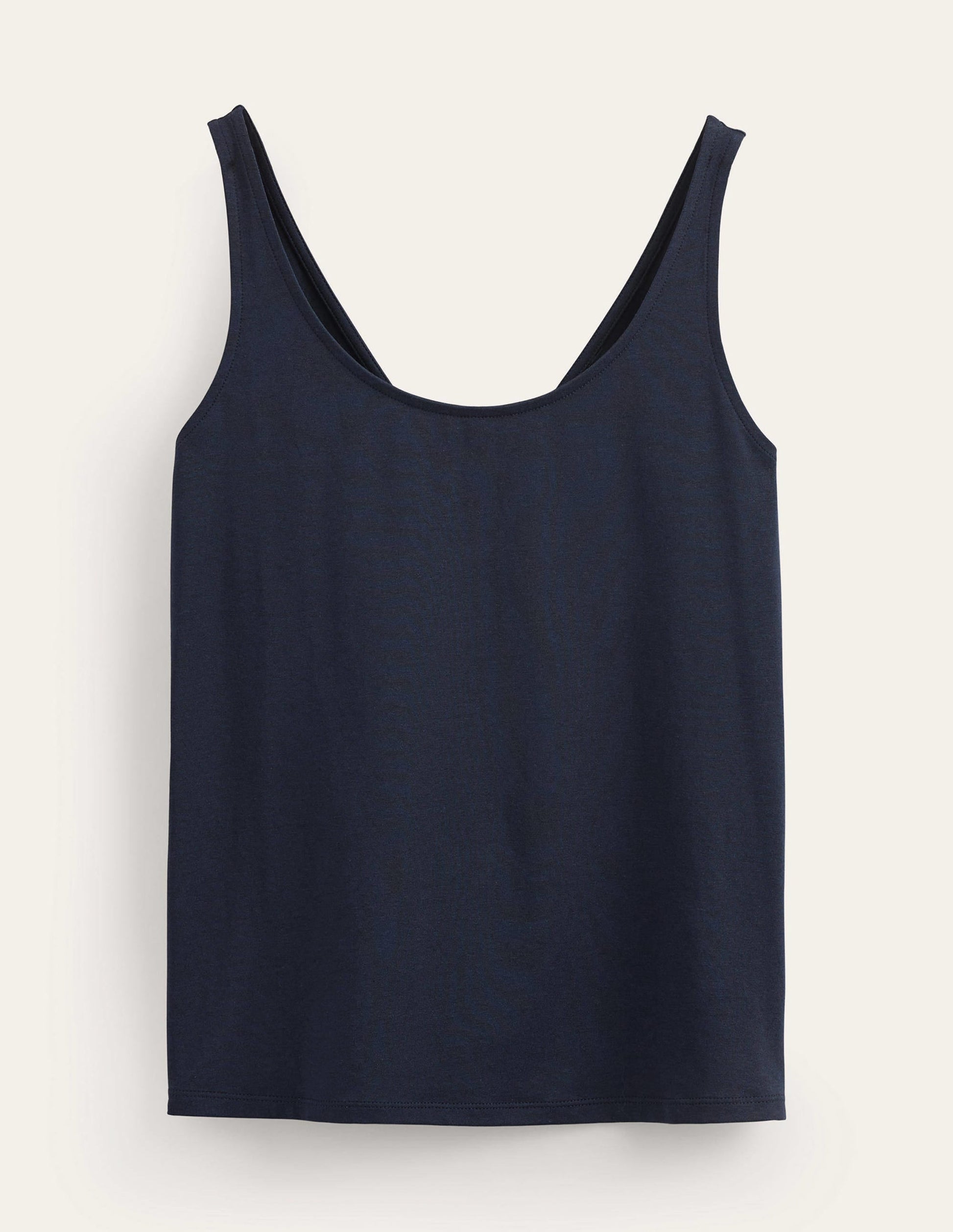 Open Back Tank Top-Navy-5