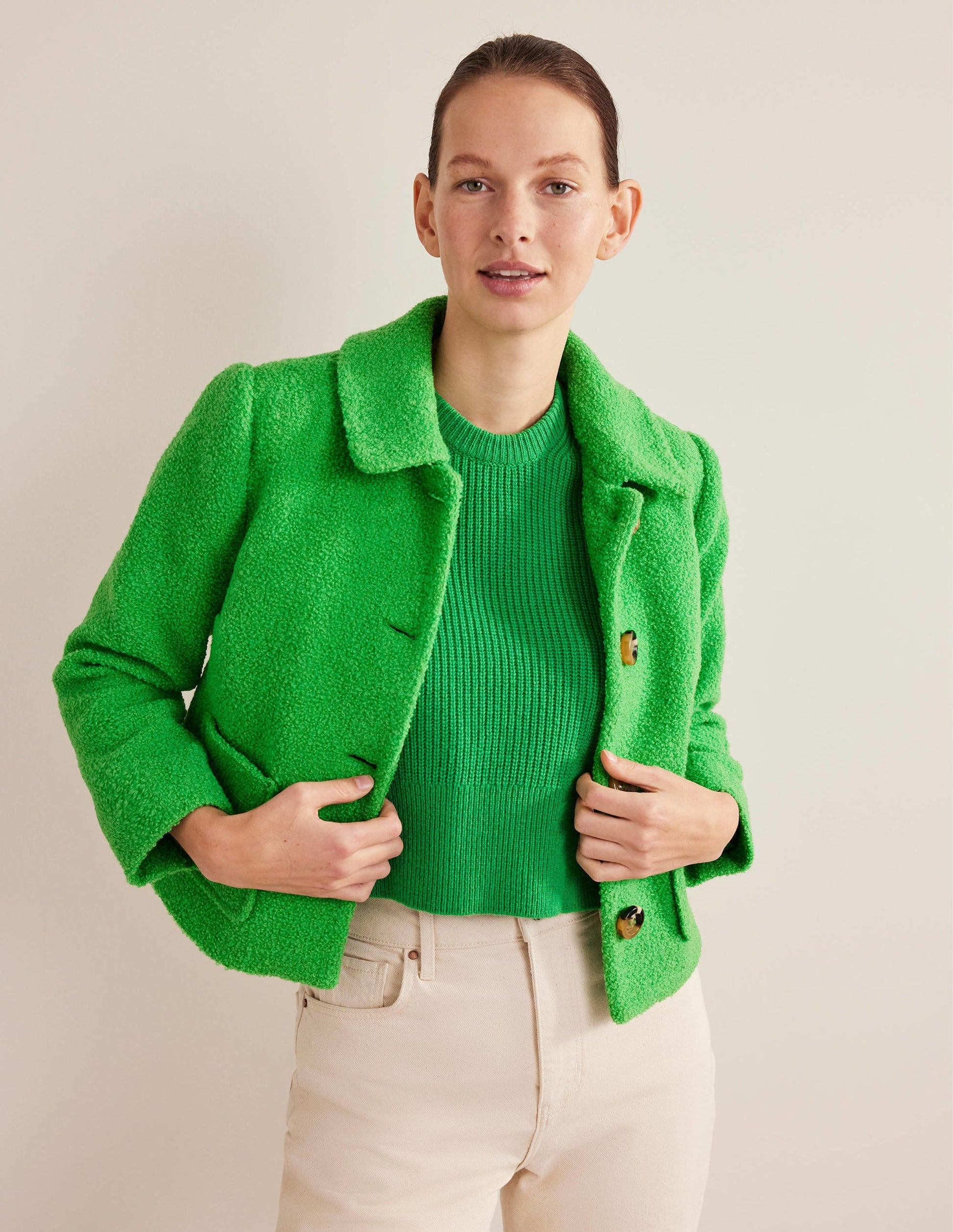 Rye Cropped Jacket-Iguana Green-1