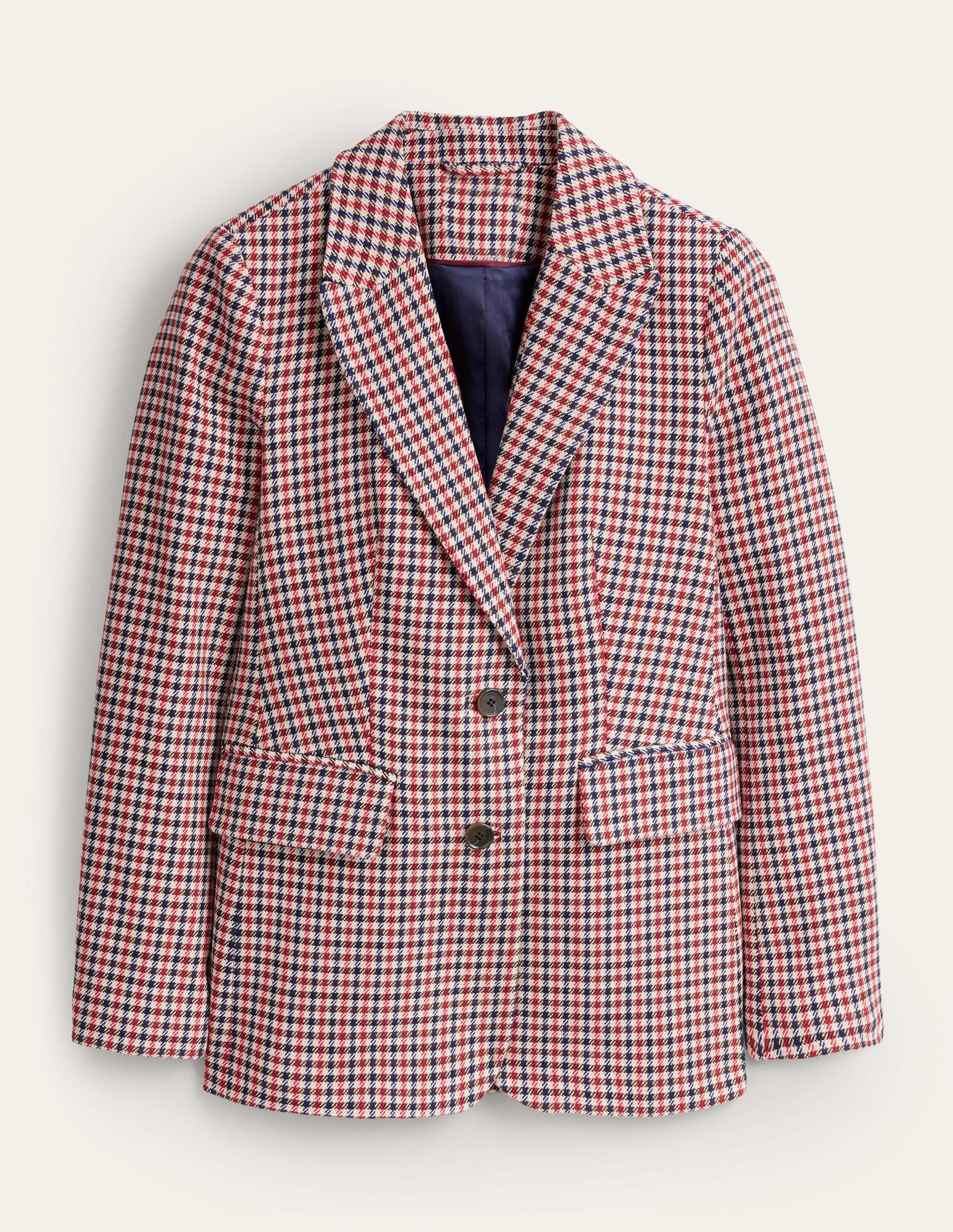 Bloomsbury Interest Blazer-Red, Navy, Camel Check - Image 6
