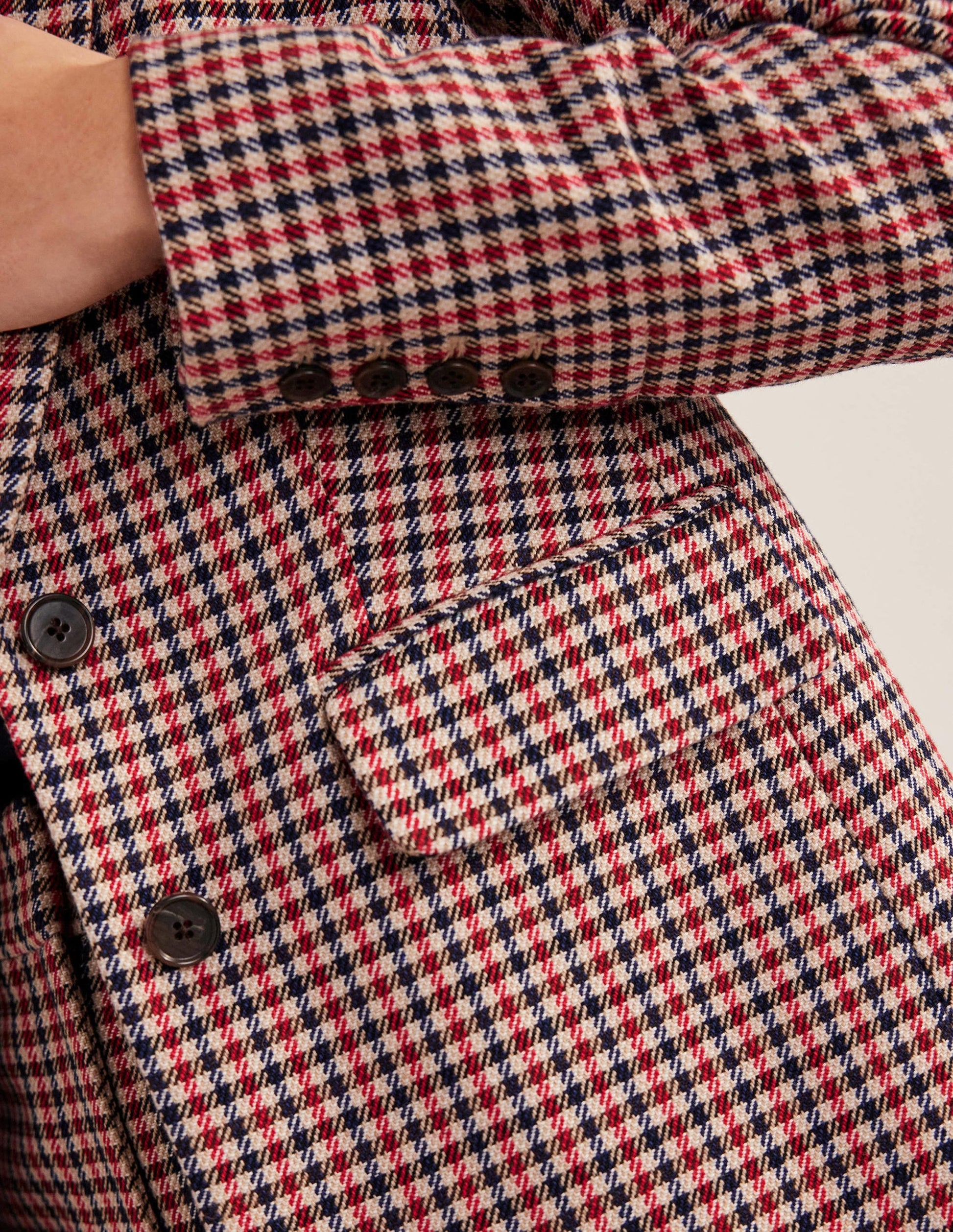Bloomsbury Interest Blazer-Red, Navy, Camel Check-2