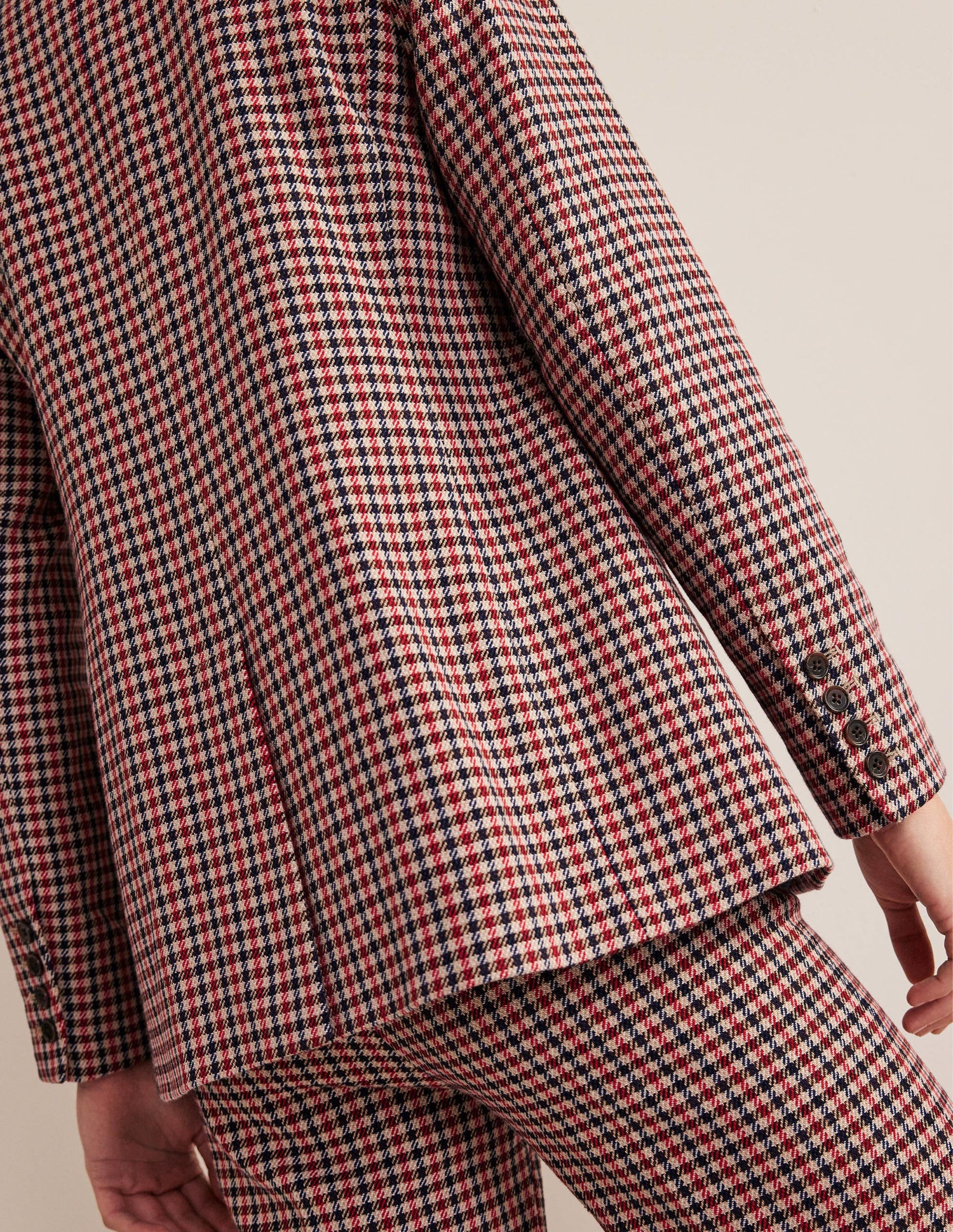 Bloomsbury Interest Blazer-Red, Navy, Camel Check-5