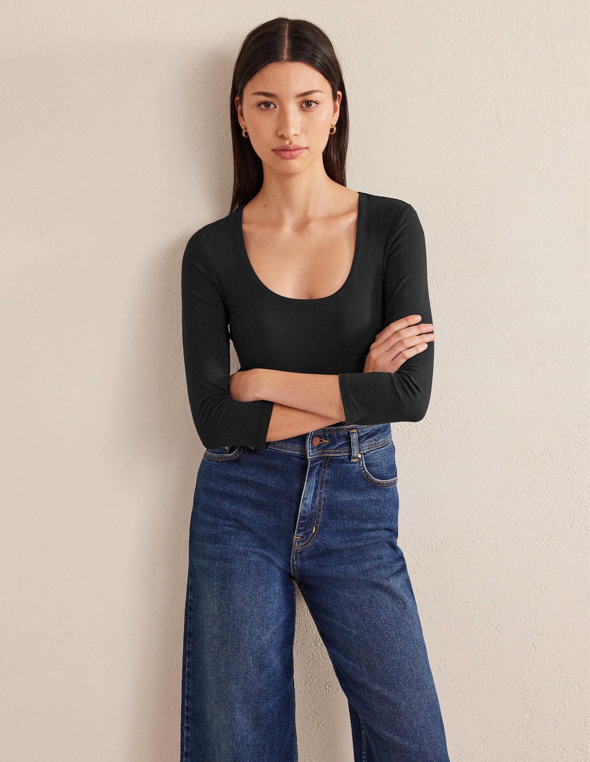 Double Layer Front Top-Black-4