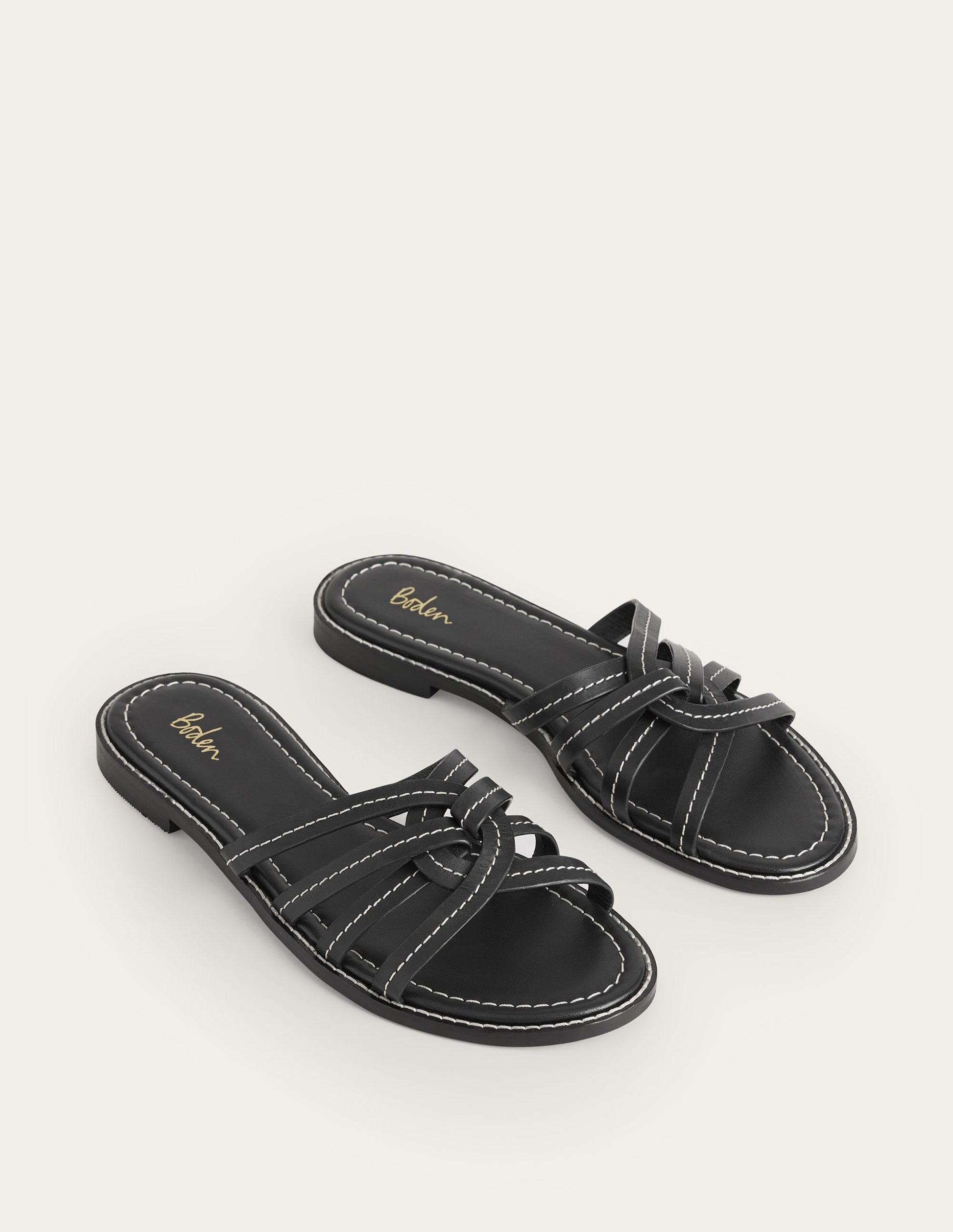 Multi Strap Sliders-Black-3