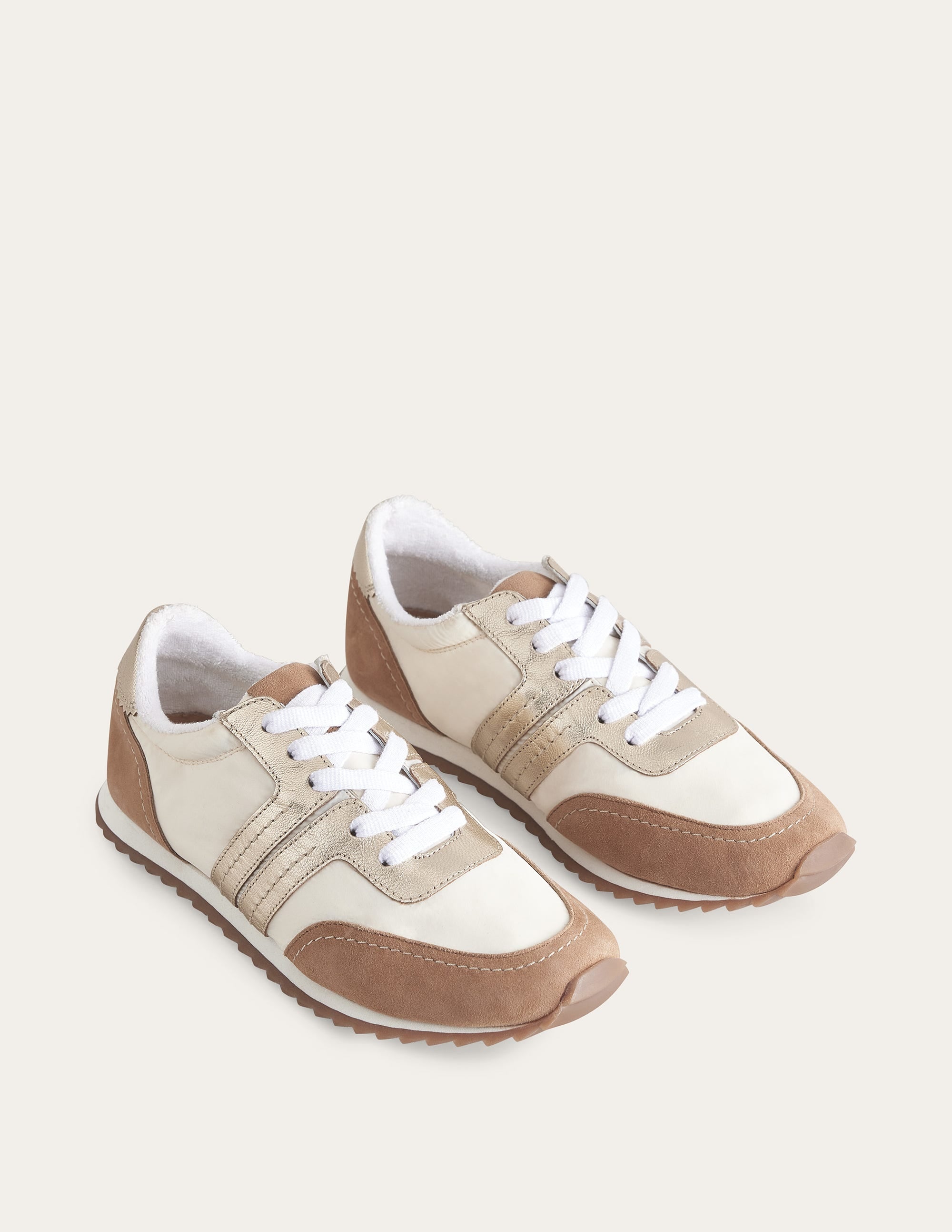 Runner Trainers-Maple Sugar, Gold, - Image 3