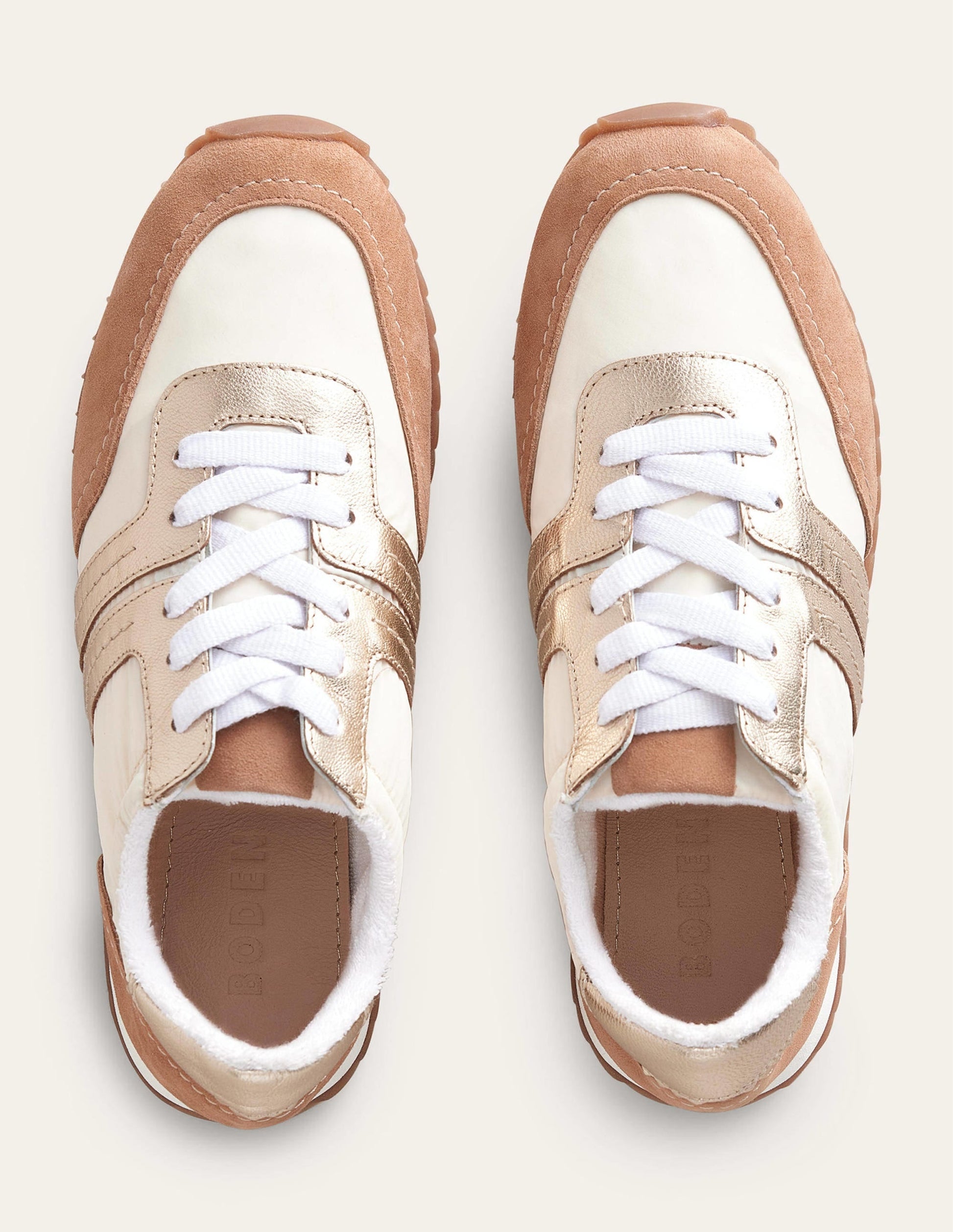 Runner Trainers-Maple Sugar, Gold,-5