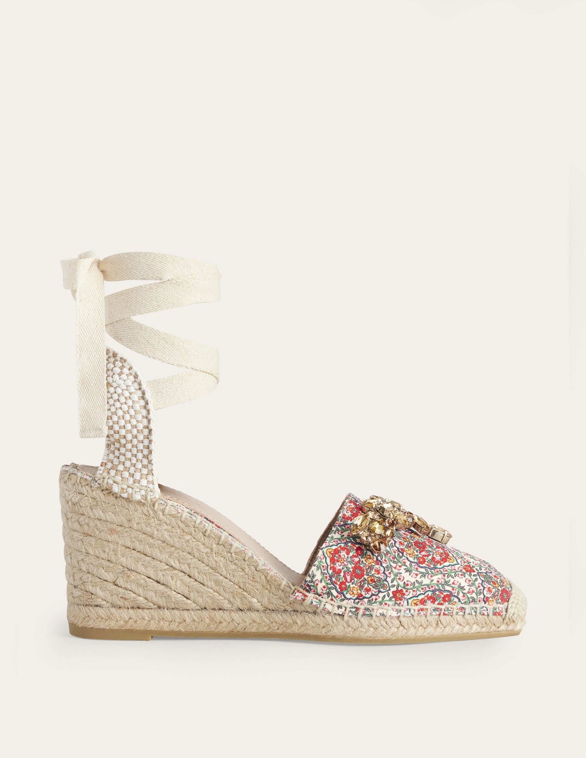 Embellished Espadrille Wedges-Multi, Vine Terrace-1
