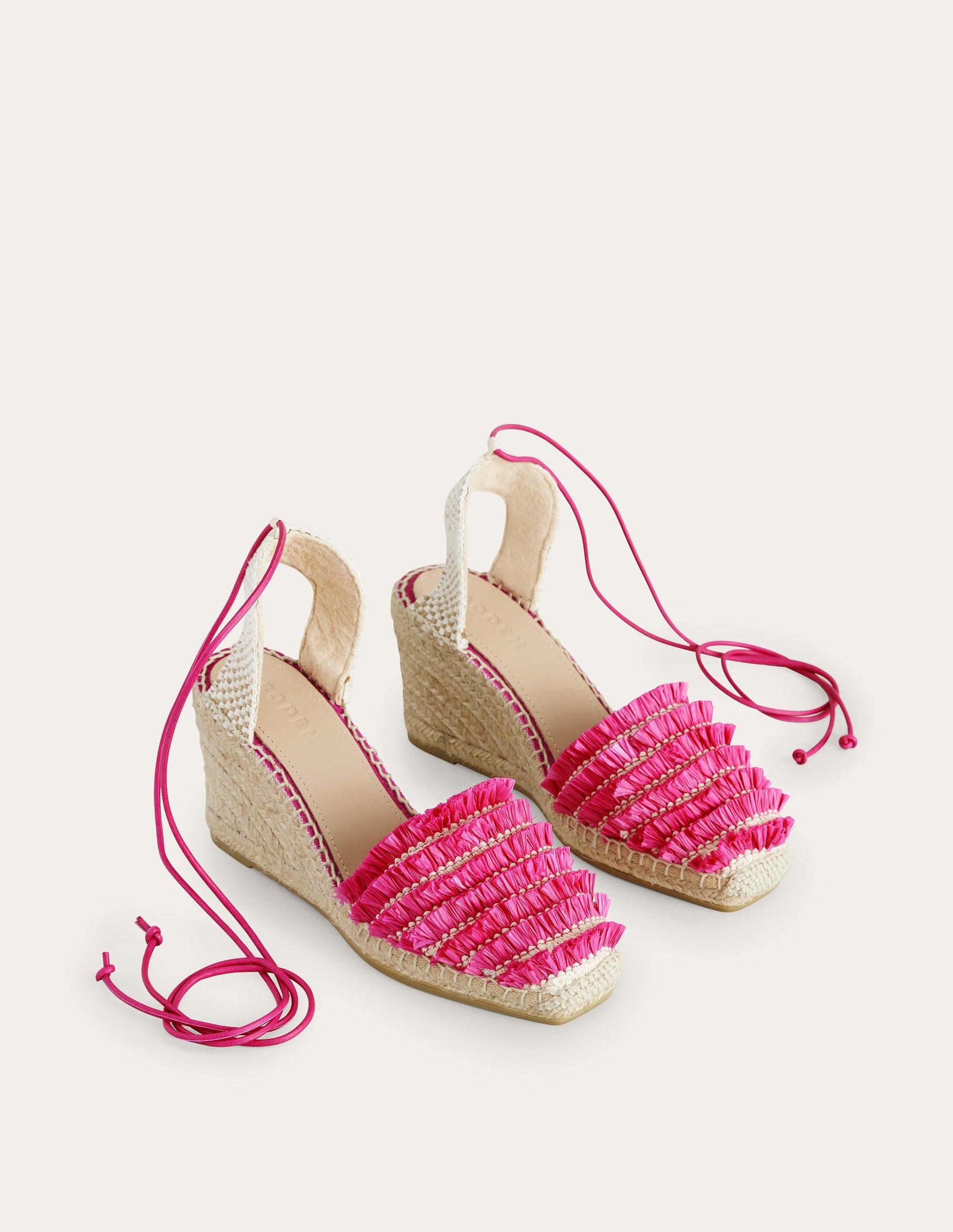 Ankle Tie Wedge Espadrille-Festival Pink-2