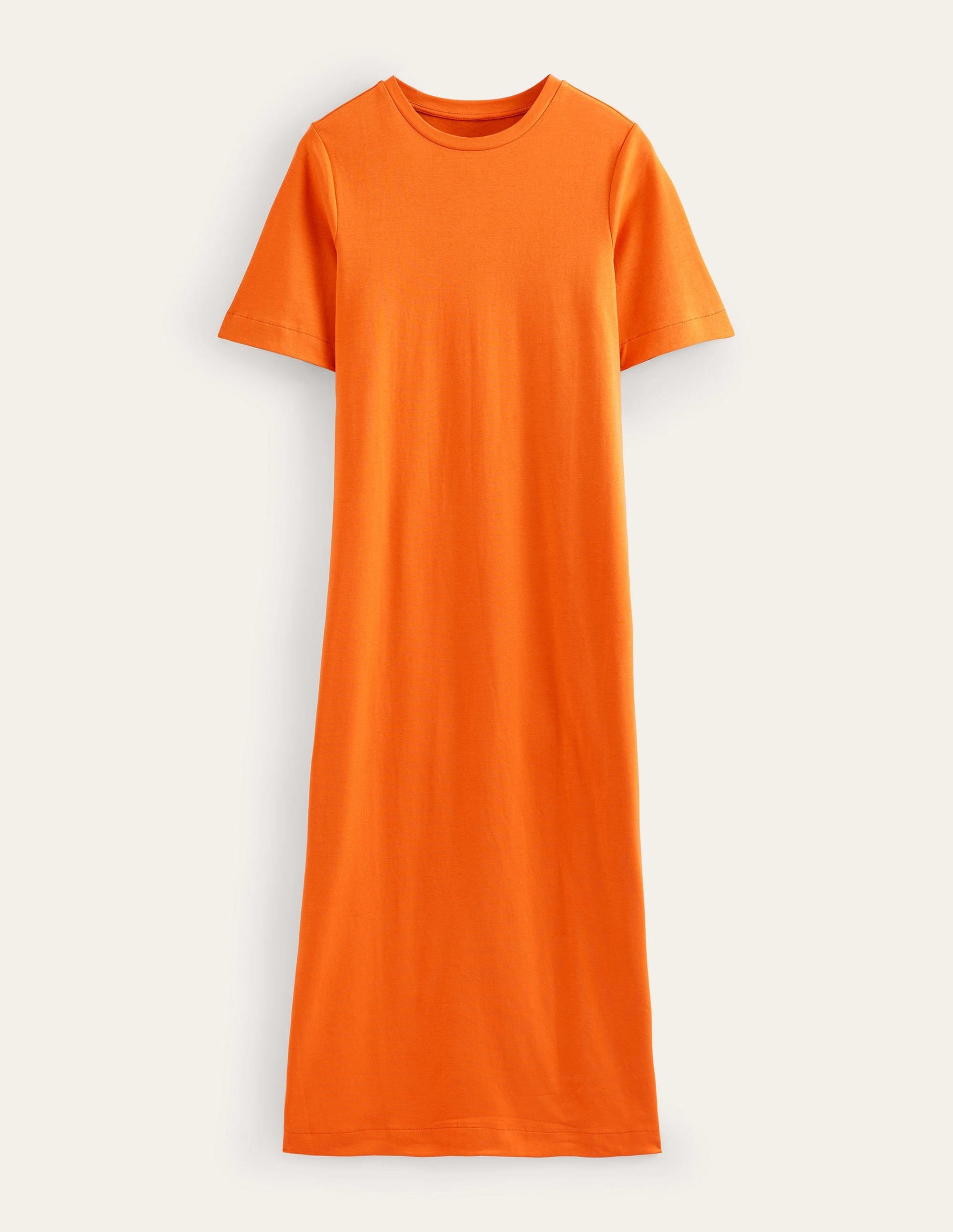 Jersey Midi T-Shirt Dress-Kumquat - Image 5