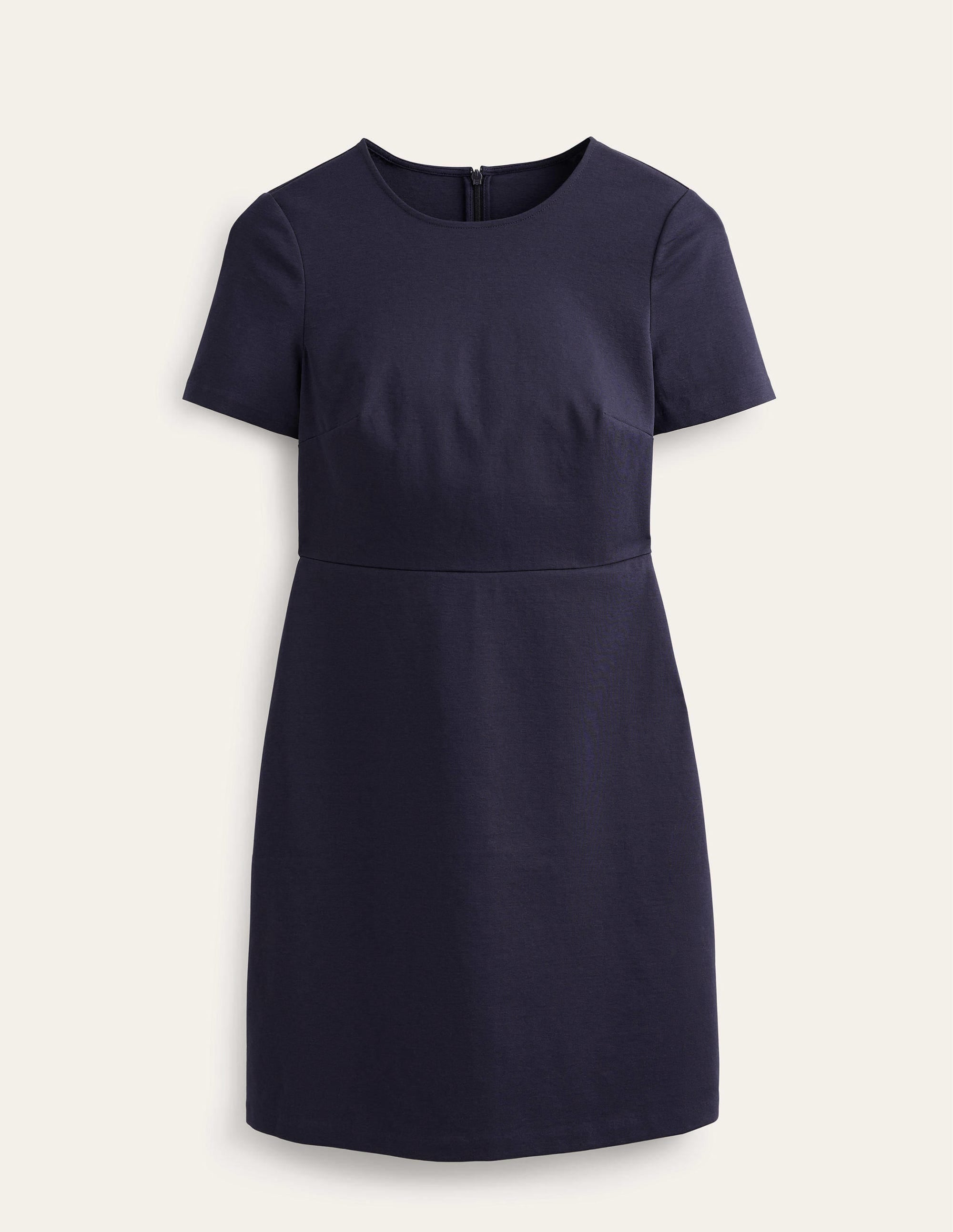 Jersey Mini Shift Dress-Navy - Image 5